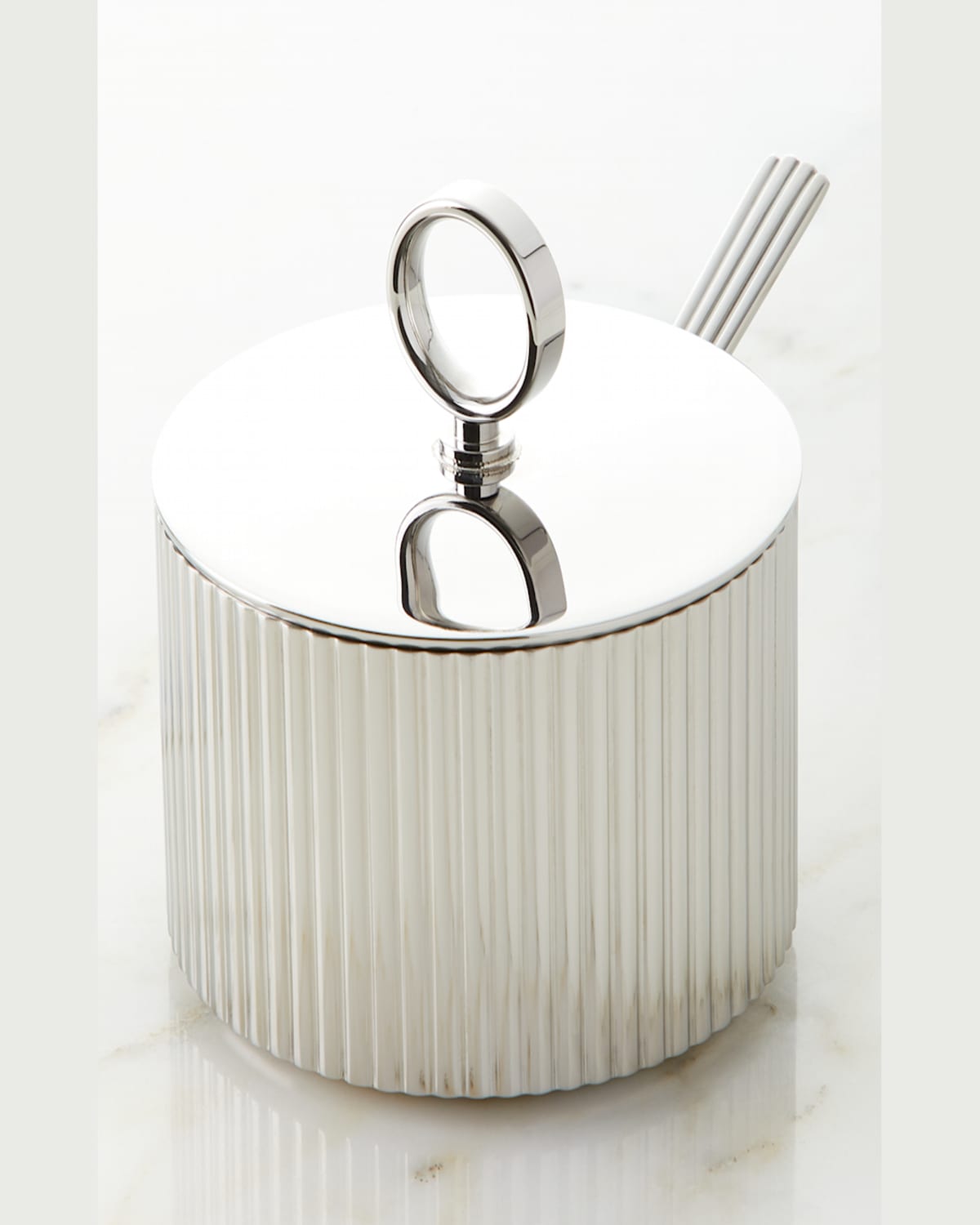 Georg Jensen Bernadotte Sugar Bowl With Spoon