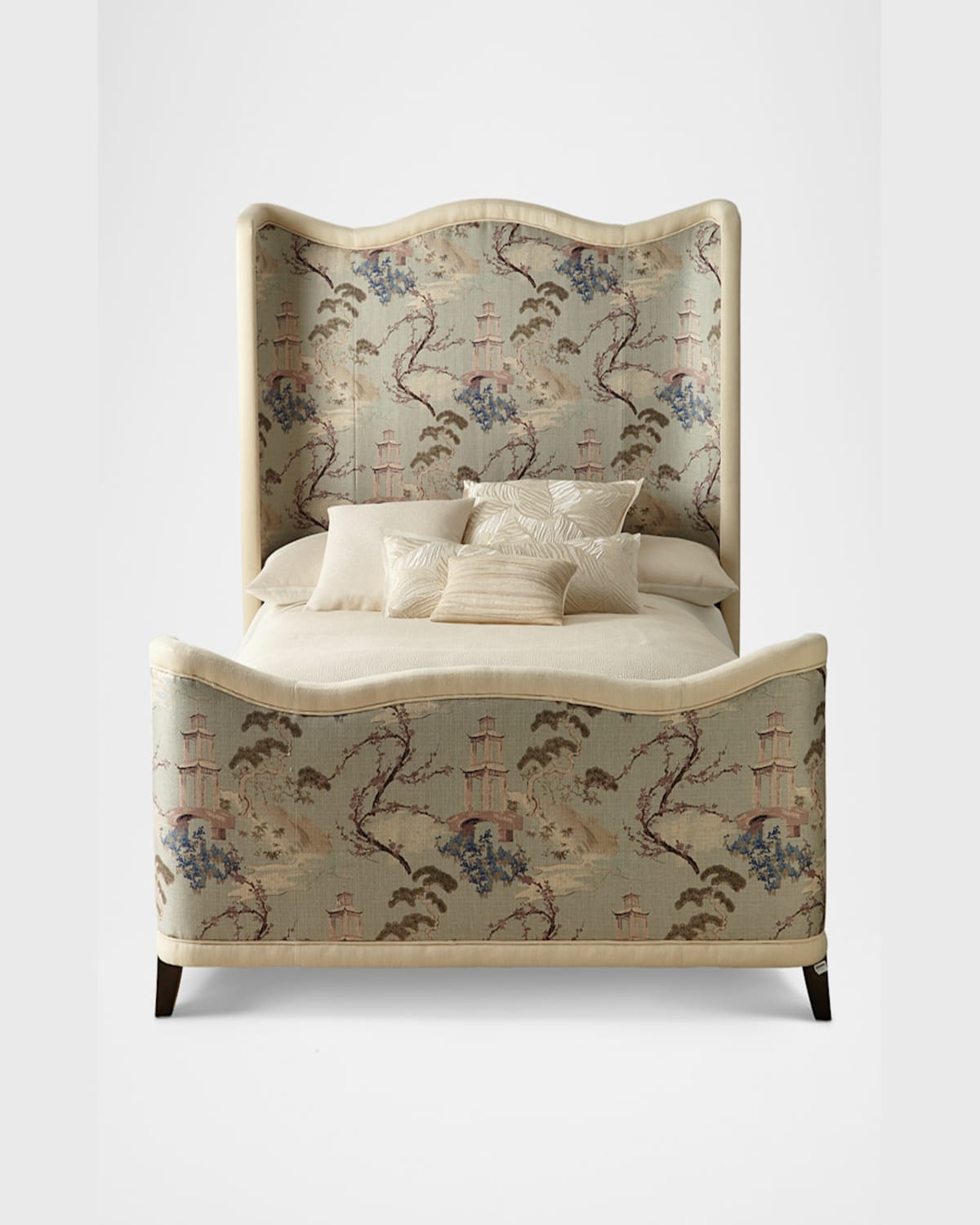 Massoud Eleanor King Bed In Pagoda Print