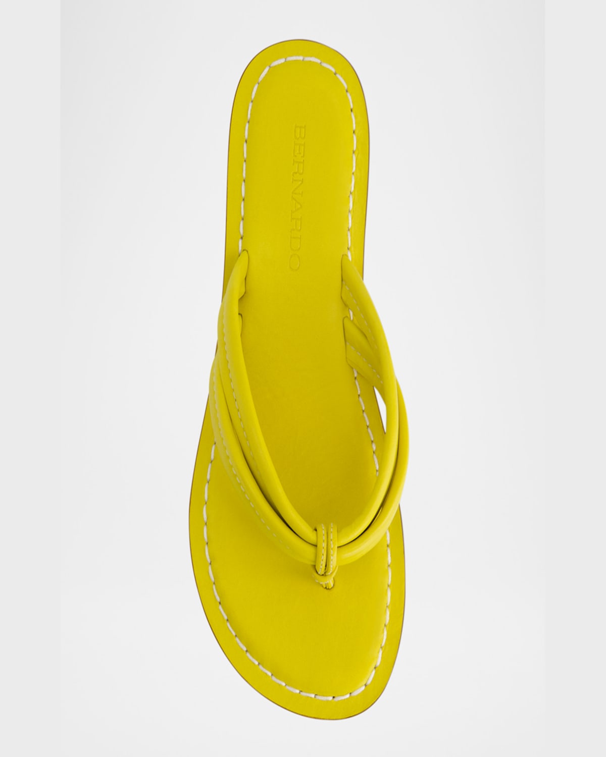 Shop Bernardo Miami Leather Slide Sandals In Daisy Antique Calf
