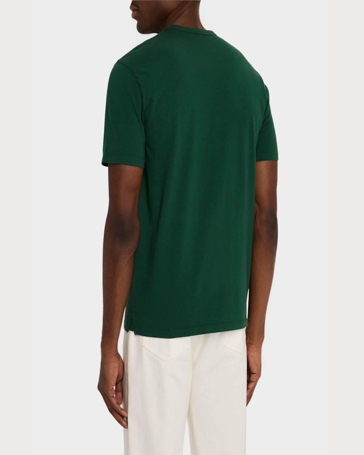 Vince Solid T-shirt In Washed Coral Red