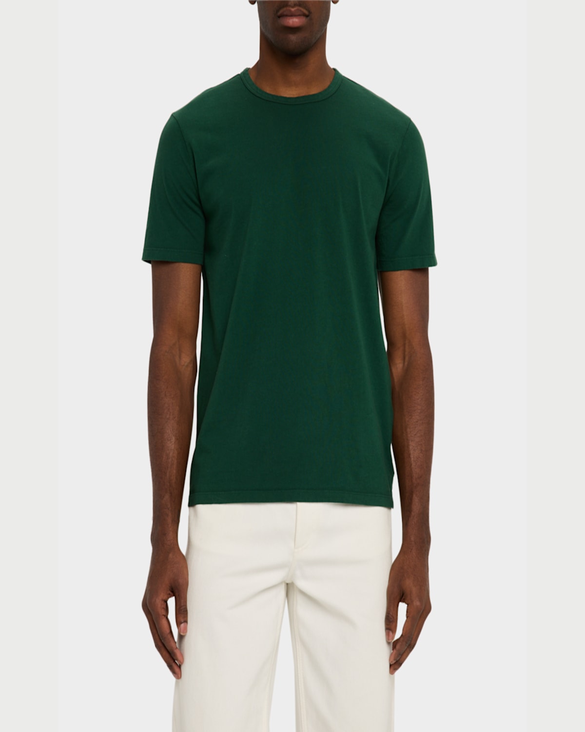 Vince Solid T-shirt In Washed Coral Red