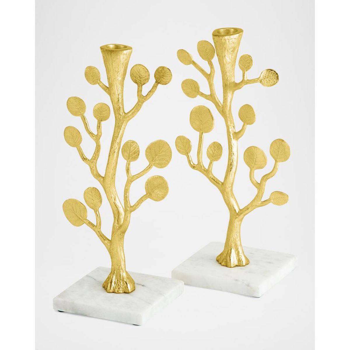 Michael Aram Botanical Leaf 2-piece Candleholder Set