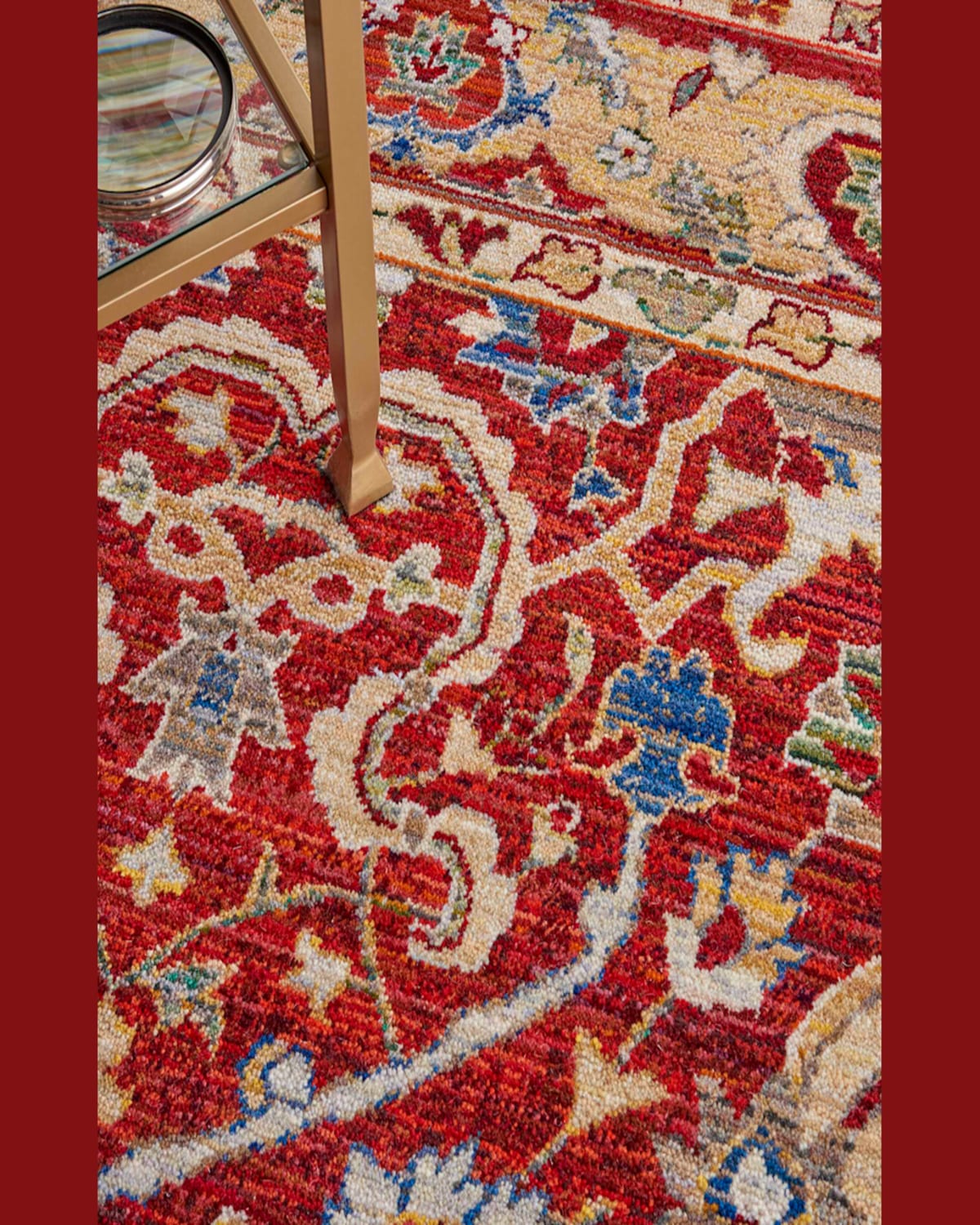 Nourcouture Cher Loom-woven Rug, 10' X 13' In Red