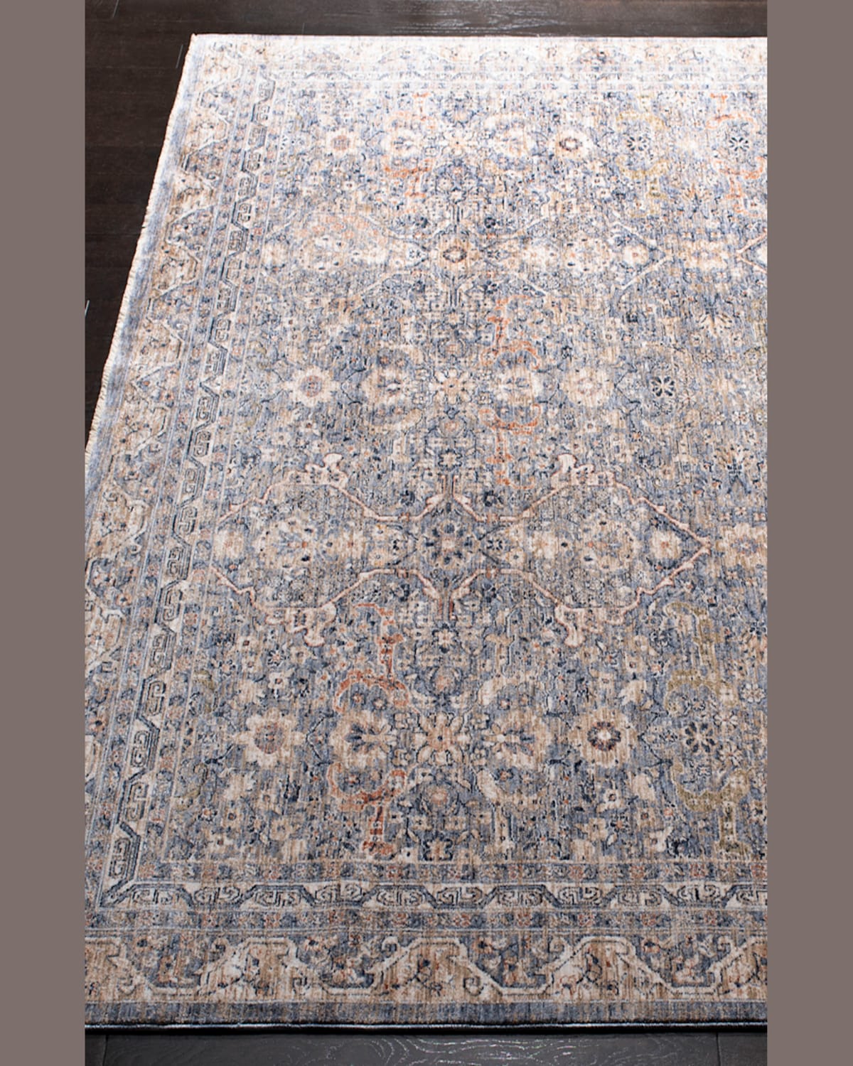 Ralph Lauren Belvoir Light Blue Power-loomed Rug, 10' X 14' In Blue