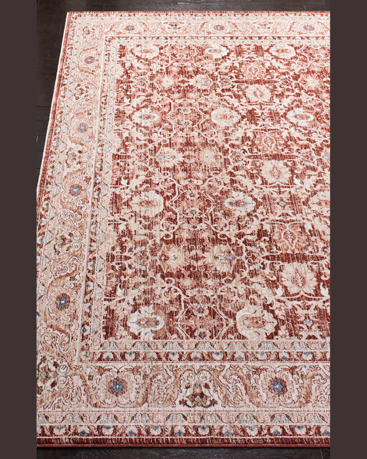 Ralph Lauren Warwick Red Power-loomed Rug, 8' X 10' In Red