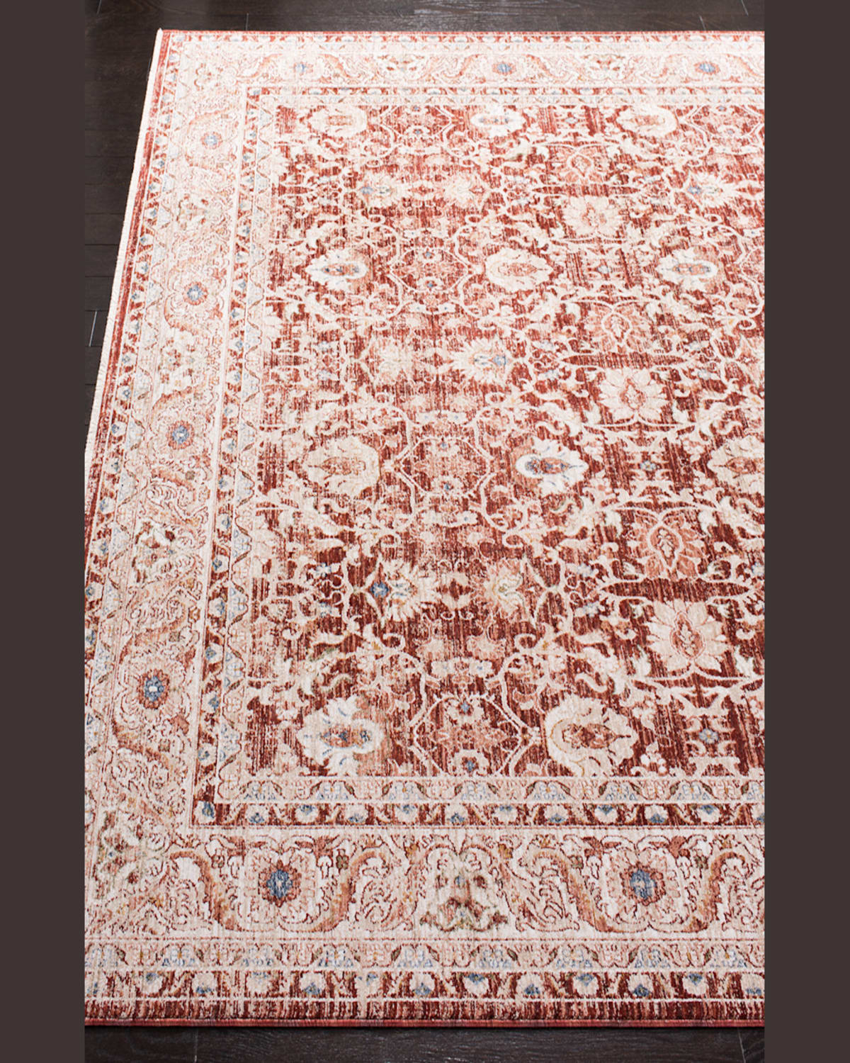 Ralph Lauren Warwick Red Power-loomed Rug, 8' X 10' In Red