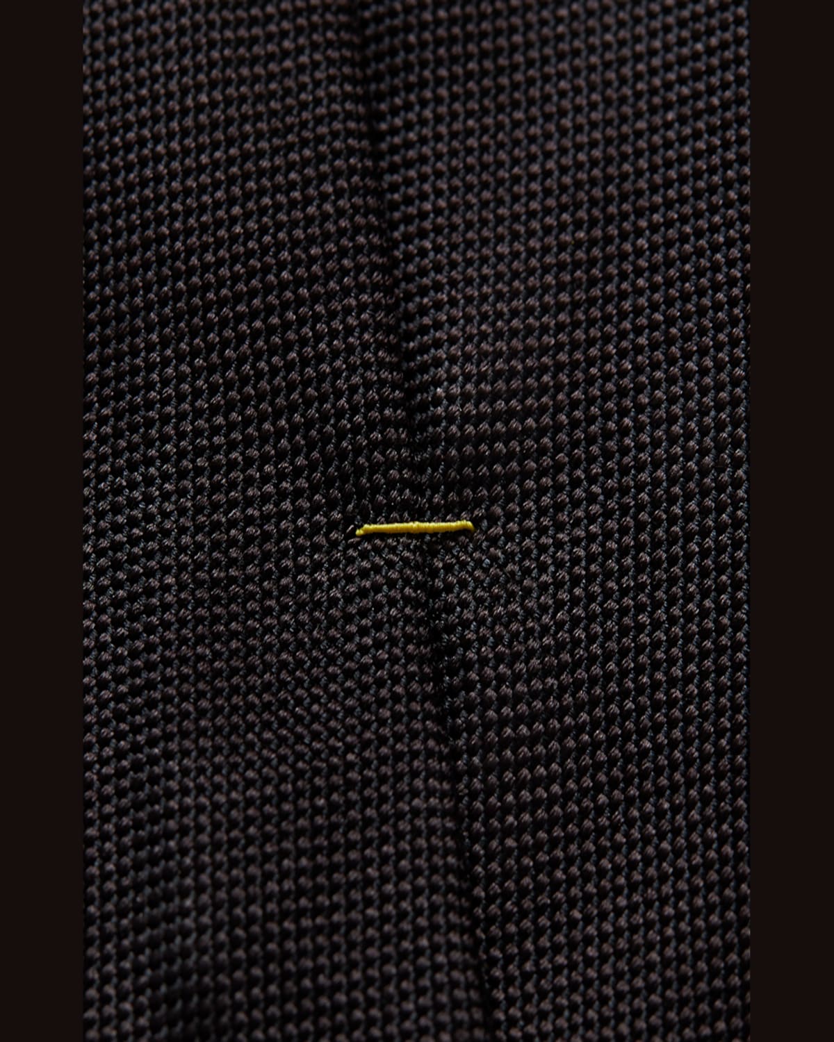Eton Solid Textured Silk Classic Tie In Black