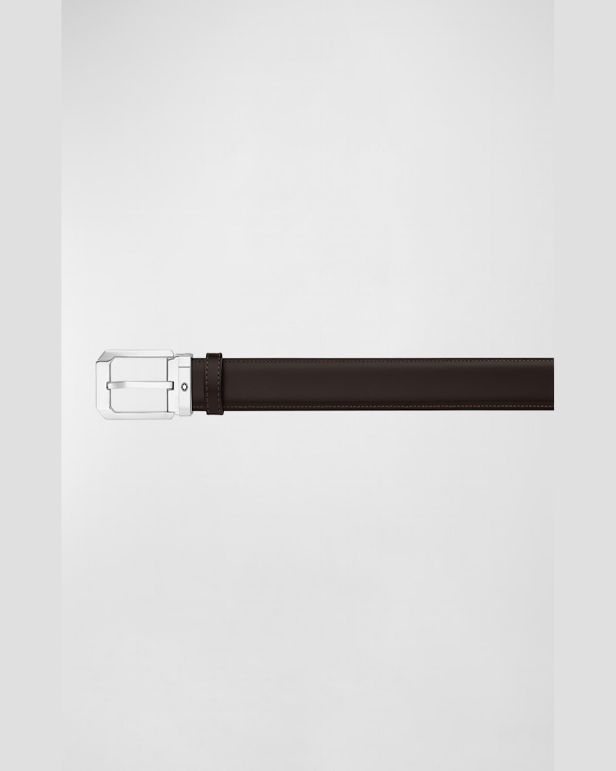 Montblanc Reversible Leather Belt In Black/brown