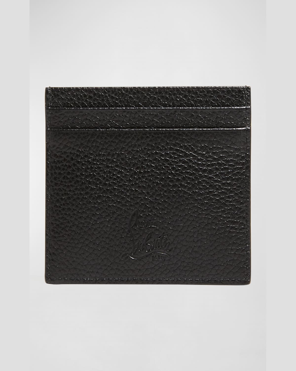 Christian Louboutin Kios Card Case In Leather With Loubinthesky Spikes In Vintage Rose