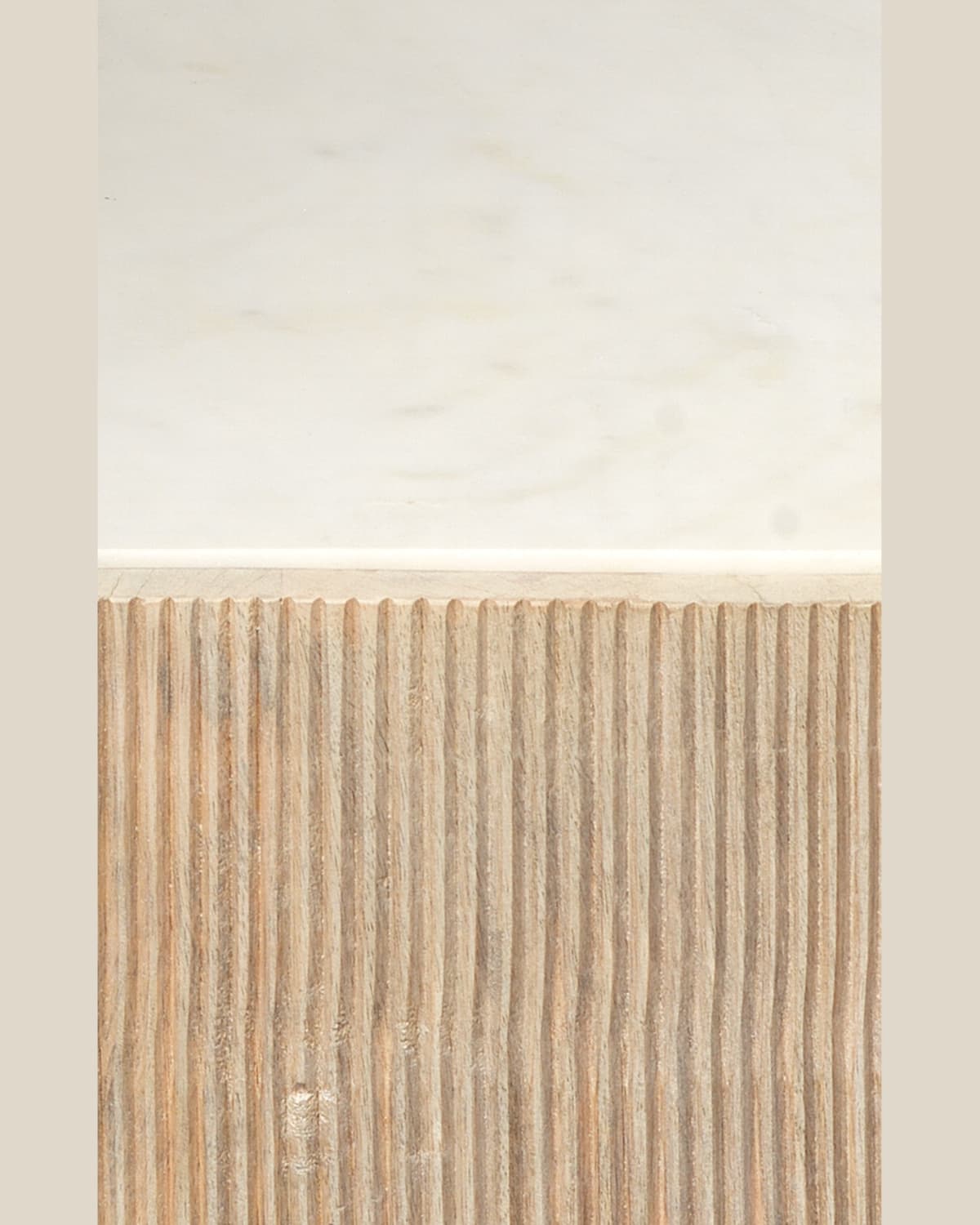 Jamie Young Small Argon Hexagon Side Table In Natural And White