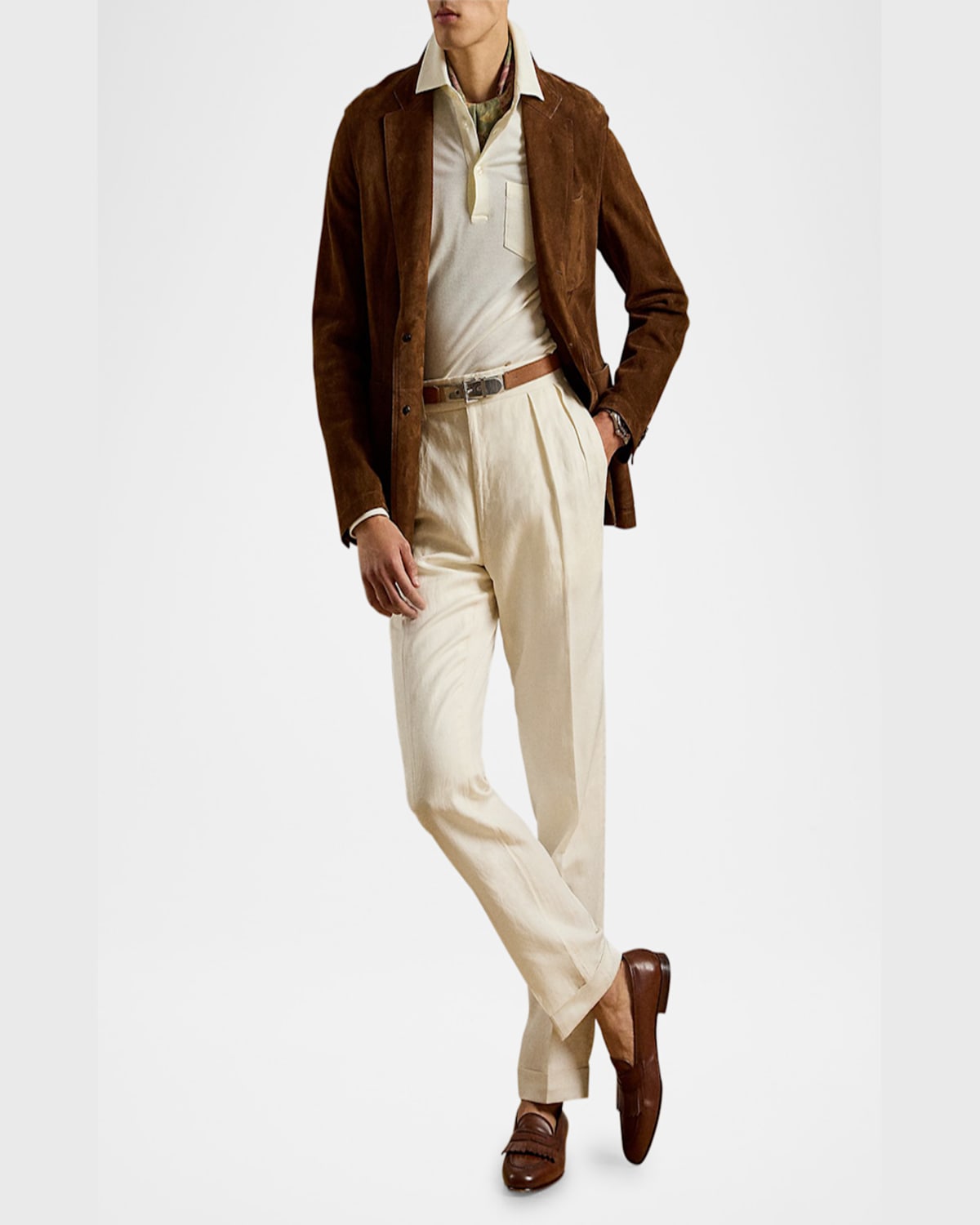 POLO RALPH LAUREN MEN'S WOOL STRAIGHT-LEG TROUSERS PROD228360013