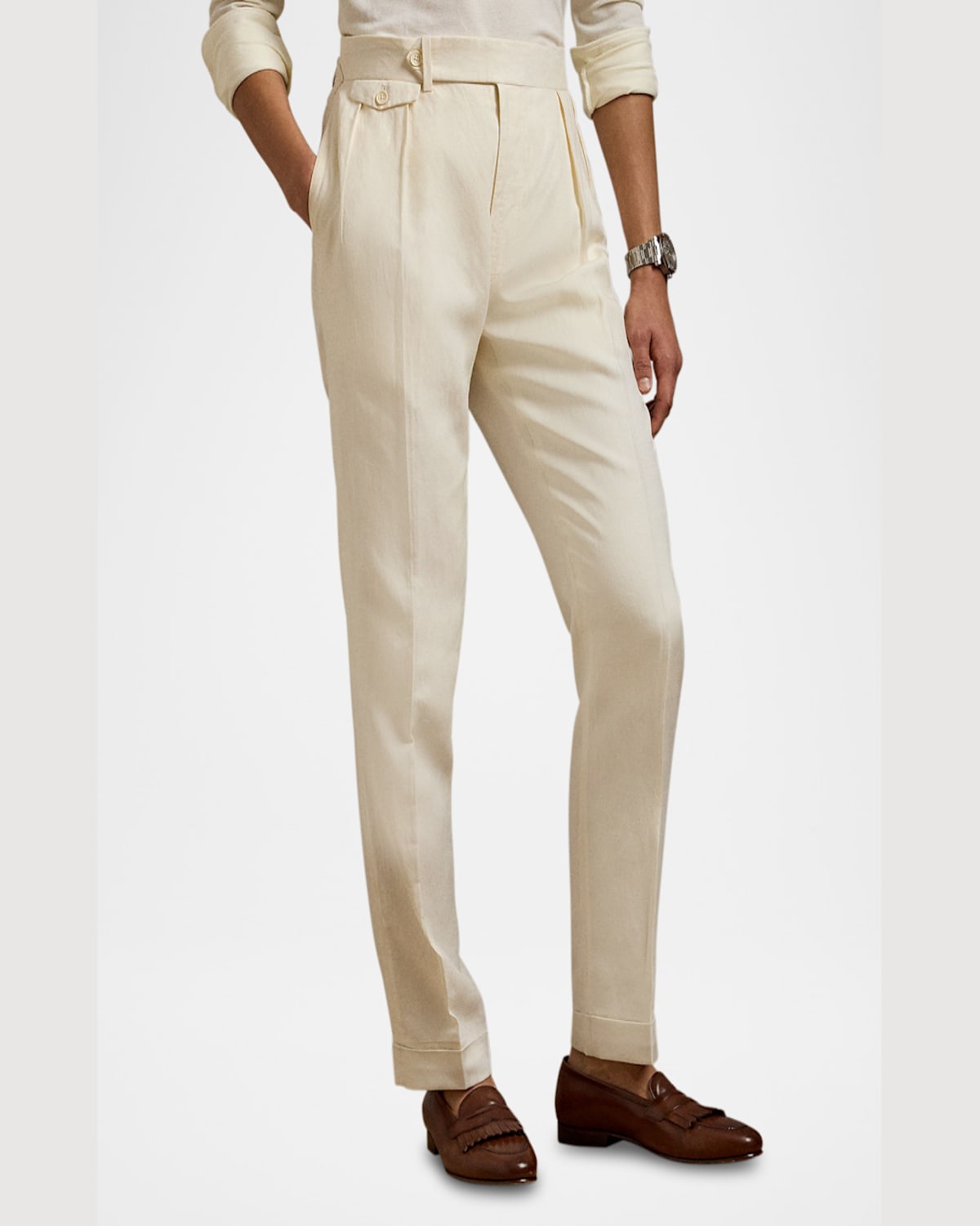 POLO RALPH LAUREN MEN'S WOOL STRAIGHT-LEG TROUSERS PROD228360013