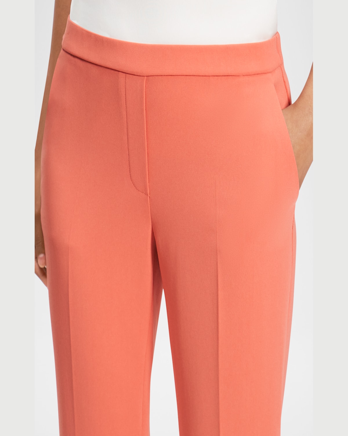 THEORY TREECA CROPPED PULL-ON PANTS PROD238300207