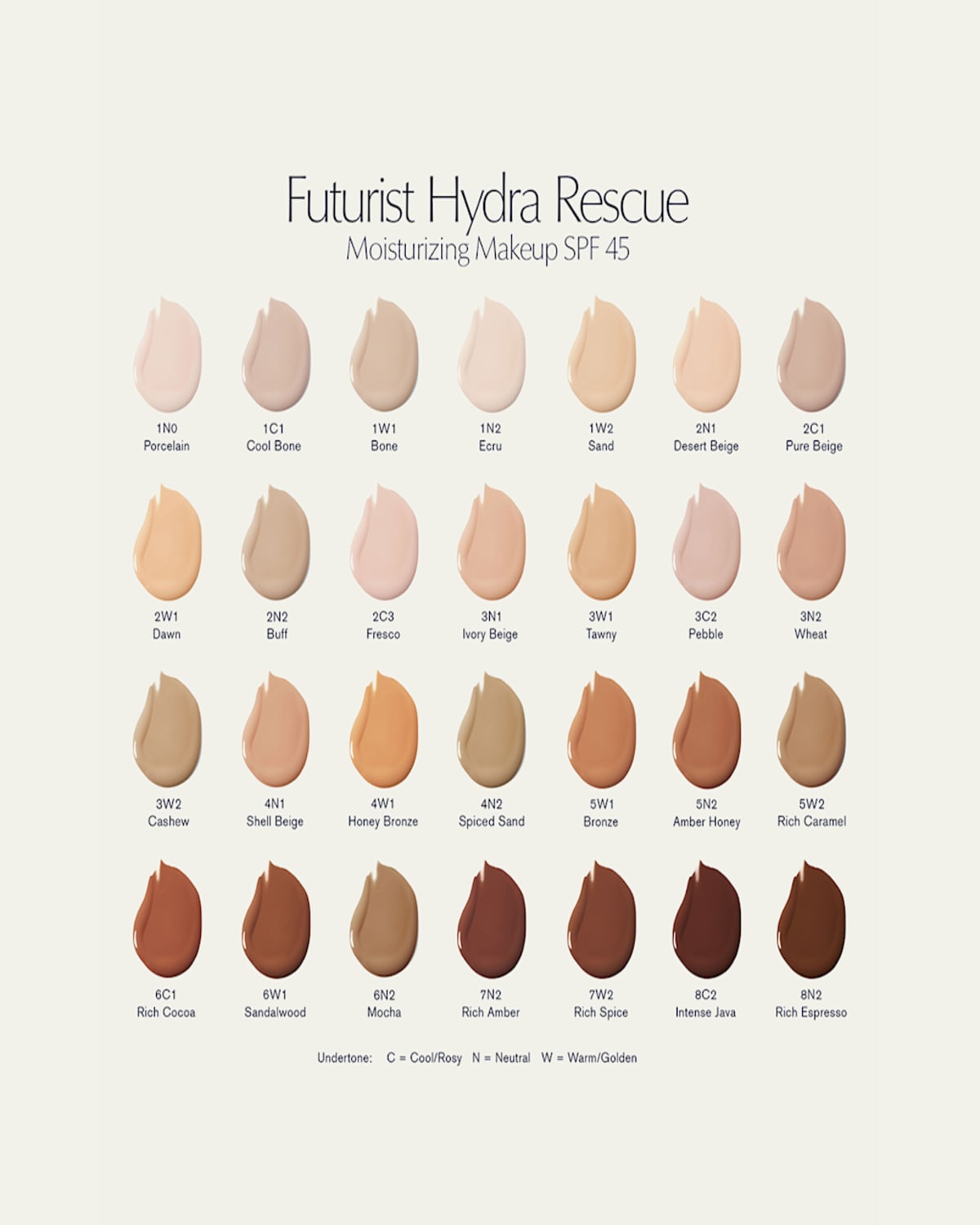 Estée Lauder Futurist Hydra Rescue Moisturizing Foundation Spf 45 In 6w1 Sandalwood