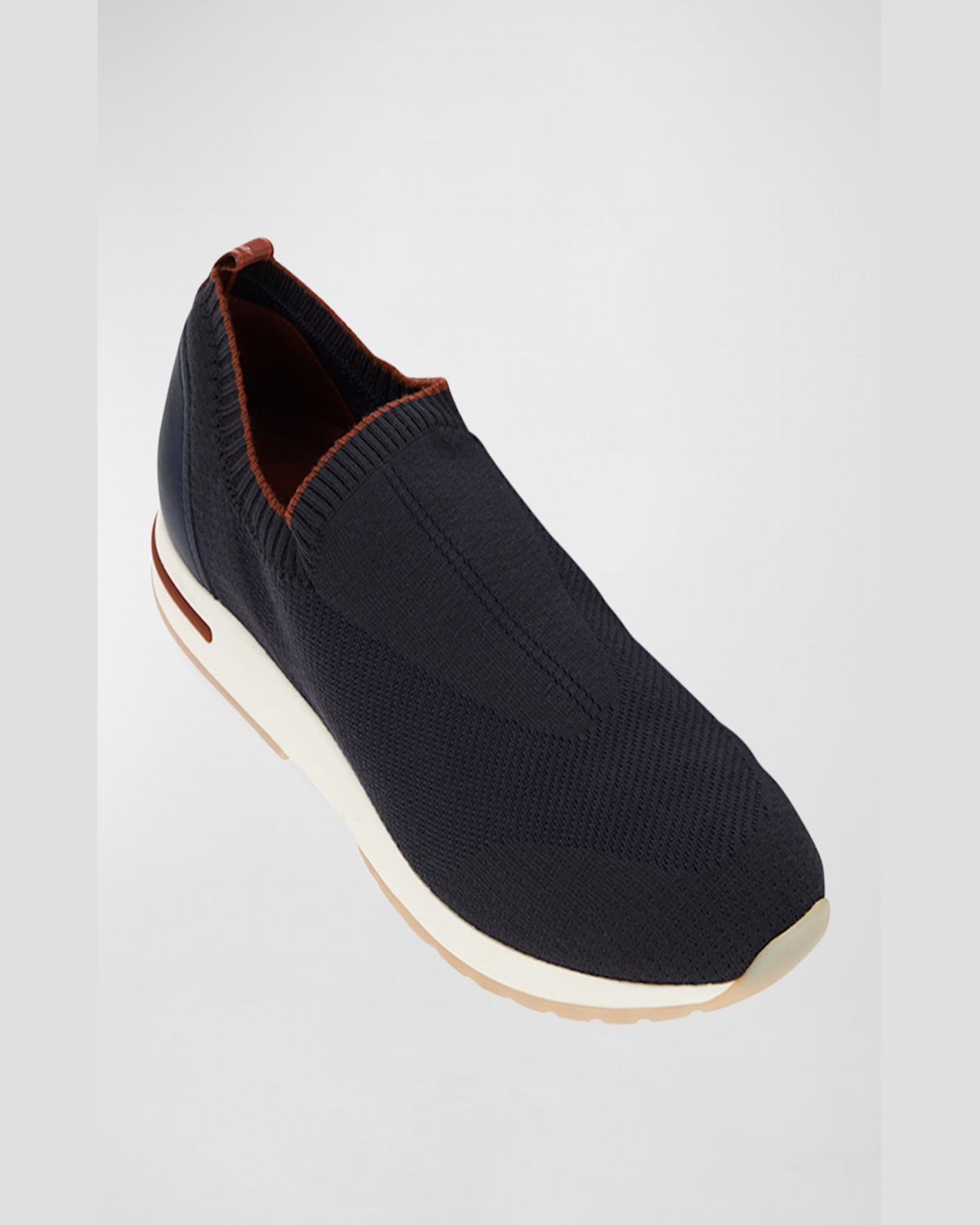 Loro Piana Men's 360 Lp Flexy Walk Active Wish Knit Sneakers In Dark Blue