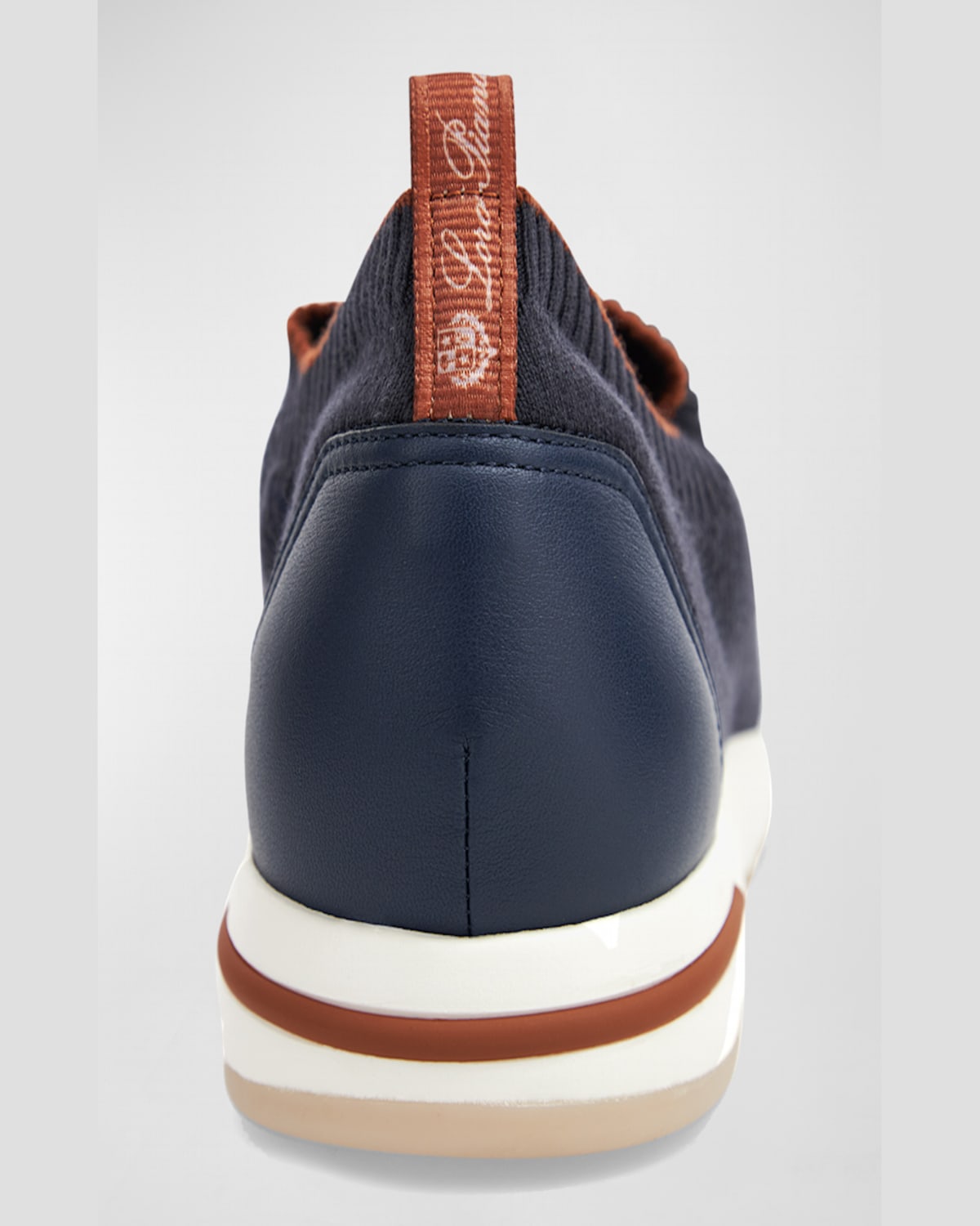 Loro Piana Men's 360 Lp Flexy Walk Active Wish Knit Sneakers In Dark Blue
