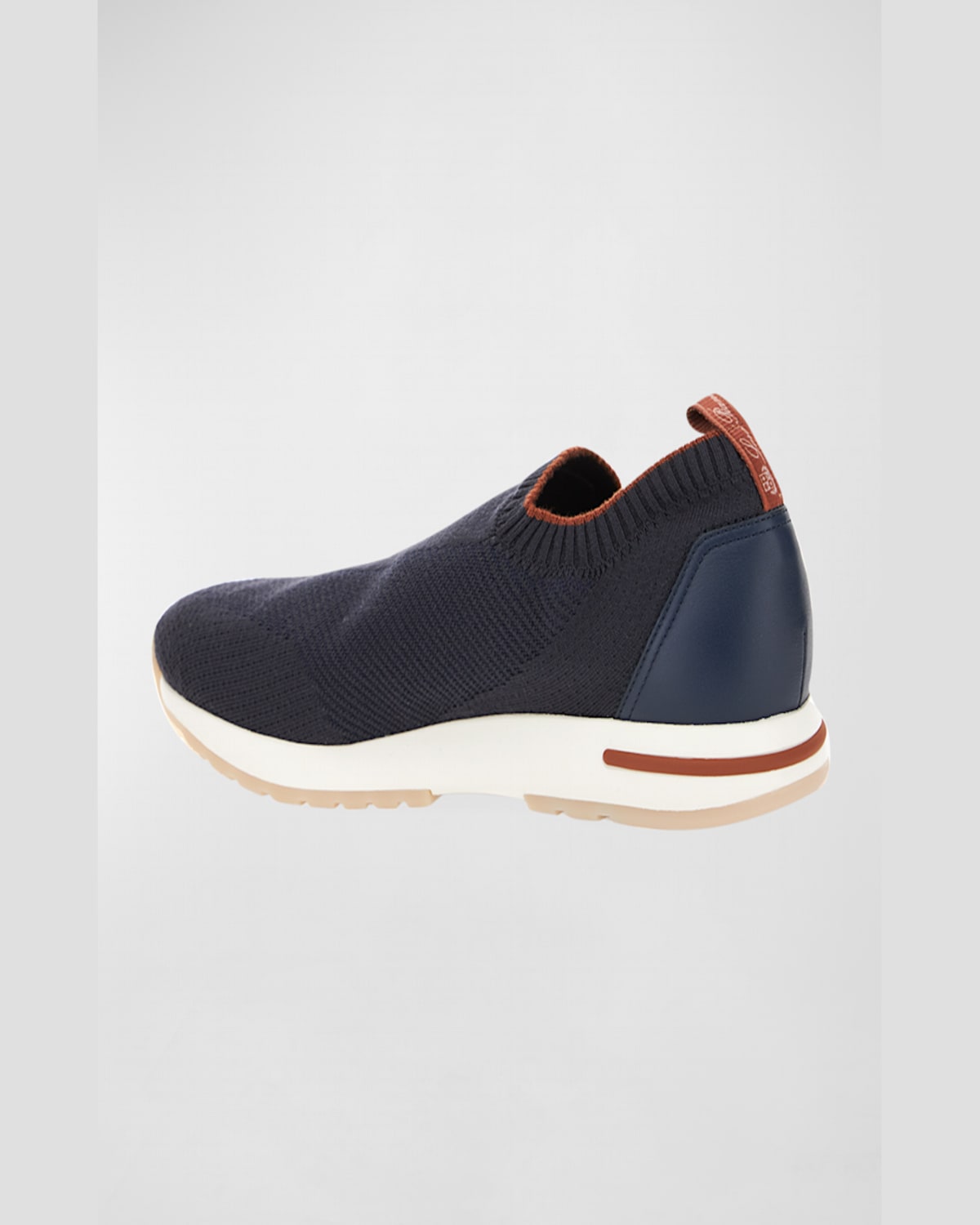 Loro Piana Men's 360 Lp Flexy Walk Active Wish Knit Sneakers In Dark Blue