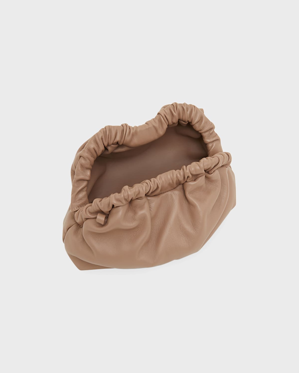 Mansur Gavriel Mini Lambskin Cloud Clutch Bag In Biscotto