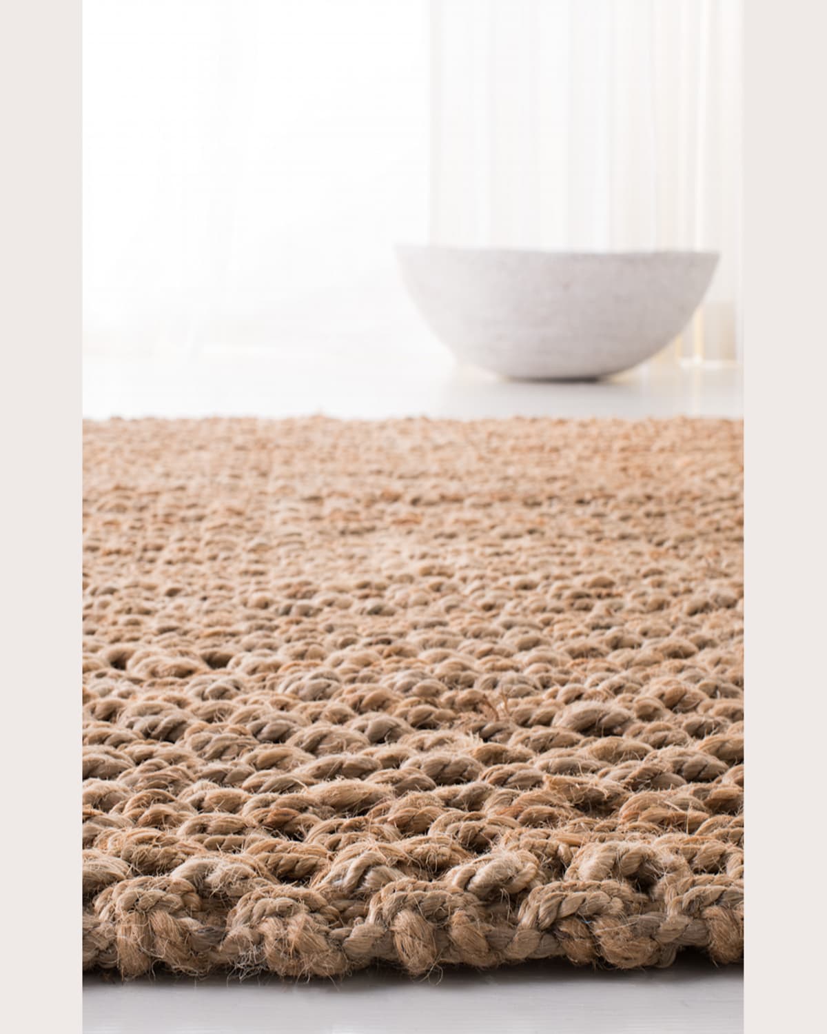 Ralph Lauren Panama Jute Hand-loomed Rug, 8' X 10' In Natural