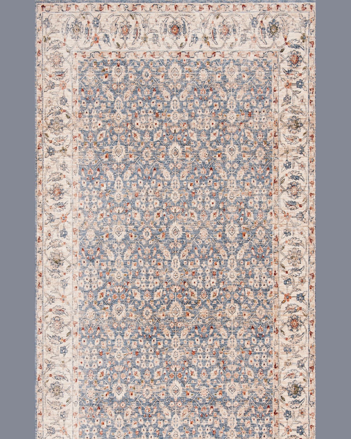 Ralph Lauren Helena Ivory/blue Power-loomed Rug, 8' X 10' In Ivory / Blue