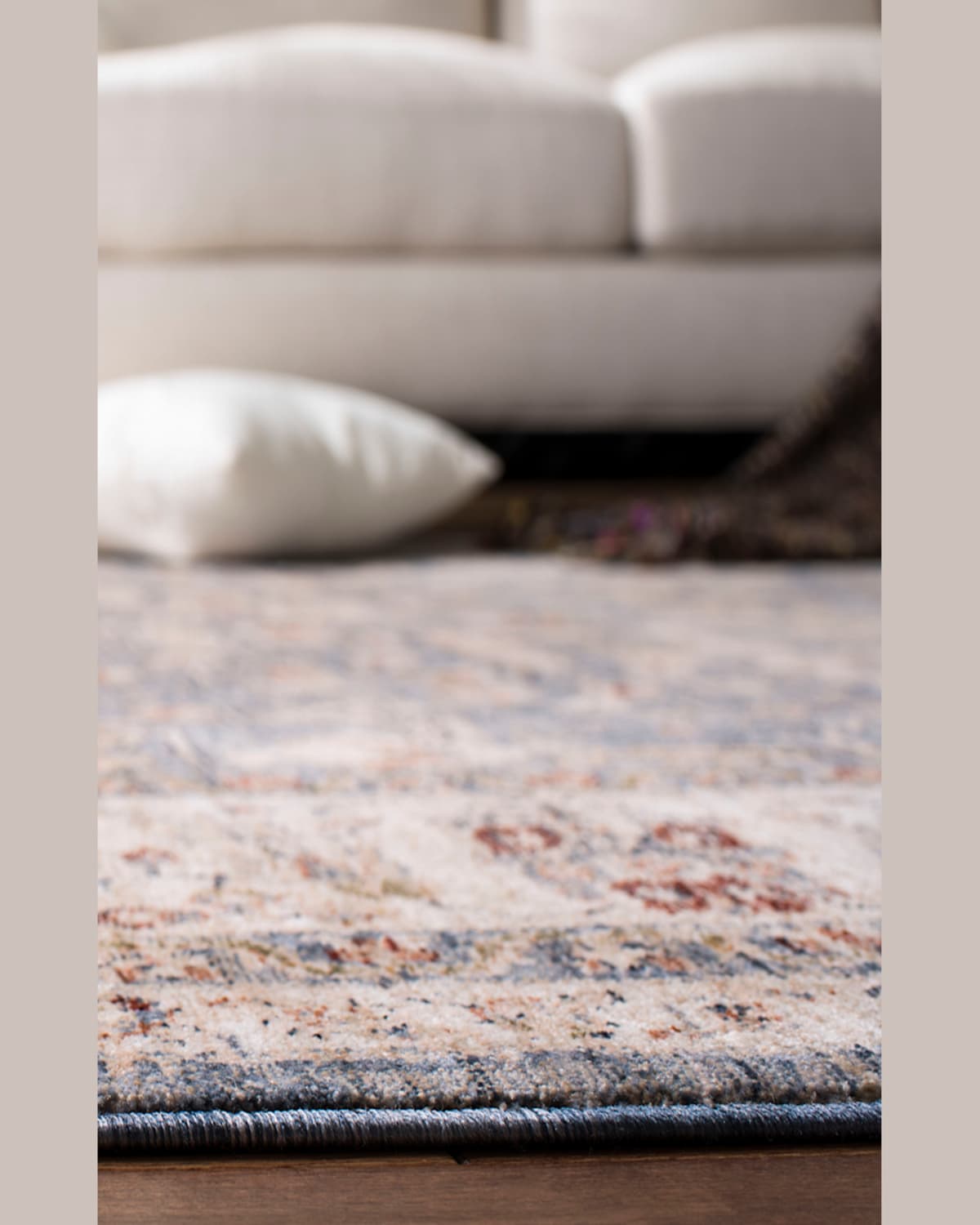 Ralph Lauren Sidney Power-loomed Rug, 10' X 14' In Light Blue/ Ivory