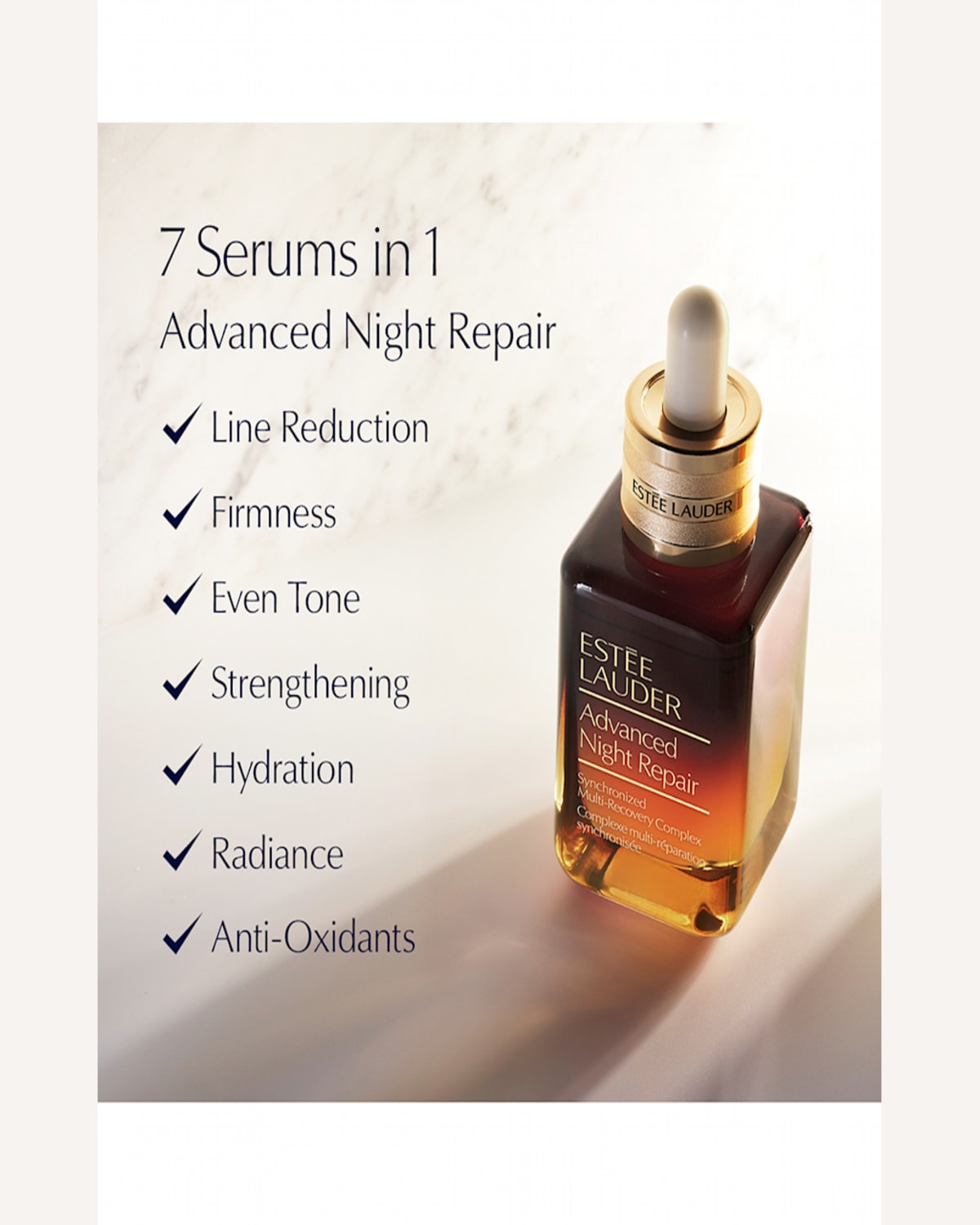 Estée Lauder Advanced Night Repair Synchronized Multi-recovery Complex Serum With Hyaluronic Acid & Peptides , 3.