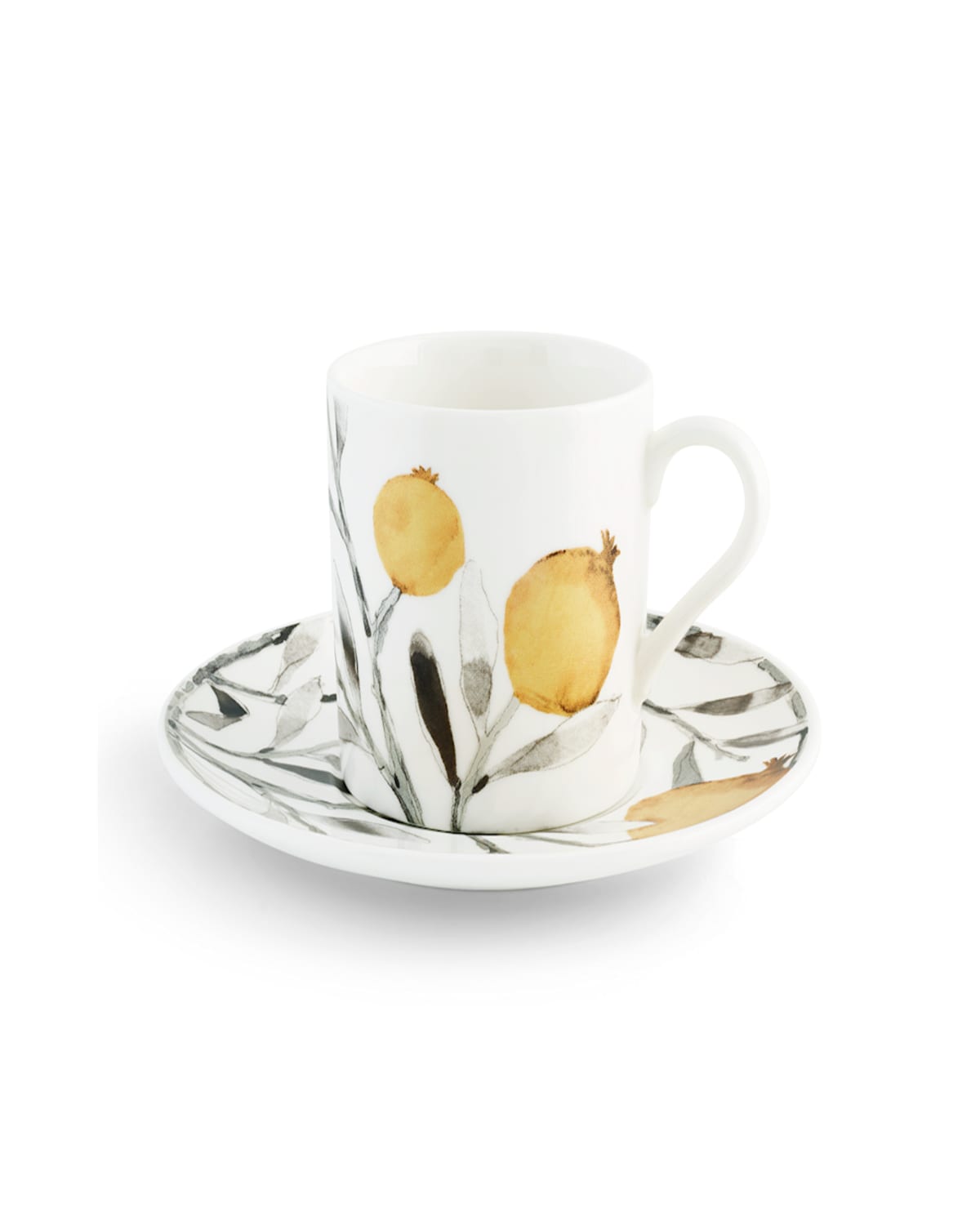 Michael Aram Pomegranate 8-piece Teacup & Saucer Demitasse Set