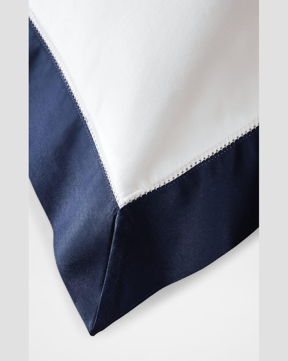 Polo Ralph Lauren Organic Sateen Border Standard Sham In Navy