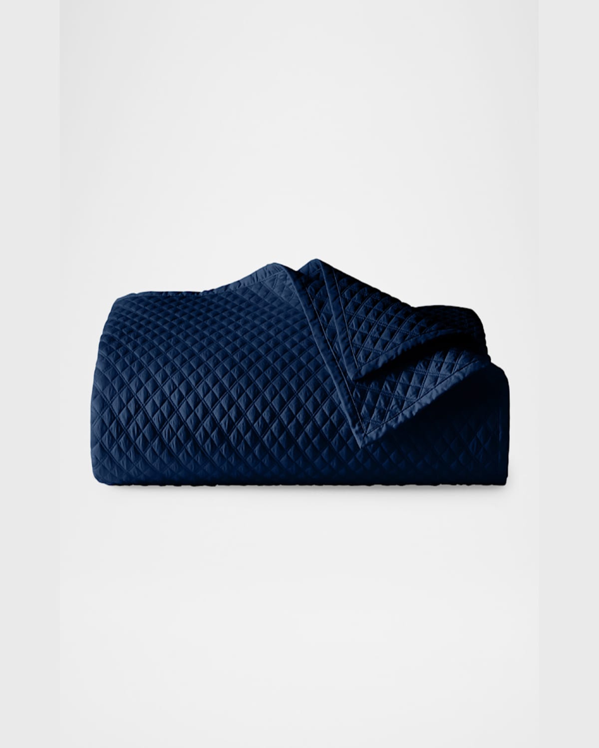 Polo Ralph Lauren Quilted Sateen Argyle King Quilt In Navy