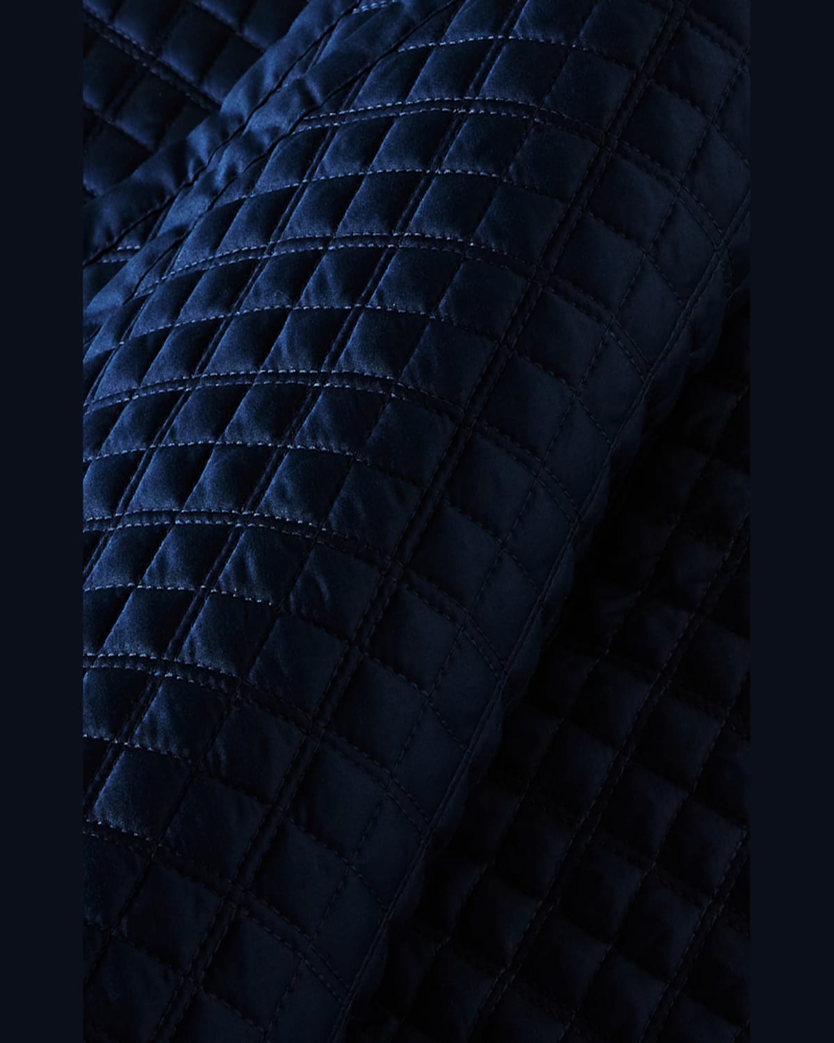 Polo Ralph Lauren Quilted Sateen Argyle King Quilt In Navy