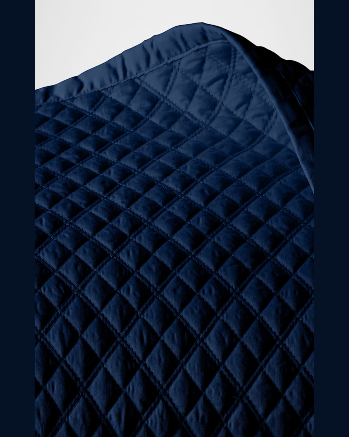 Polo Ralph Lauren Quilted Sateen Argyle King Quilt In Navy