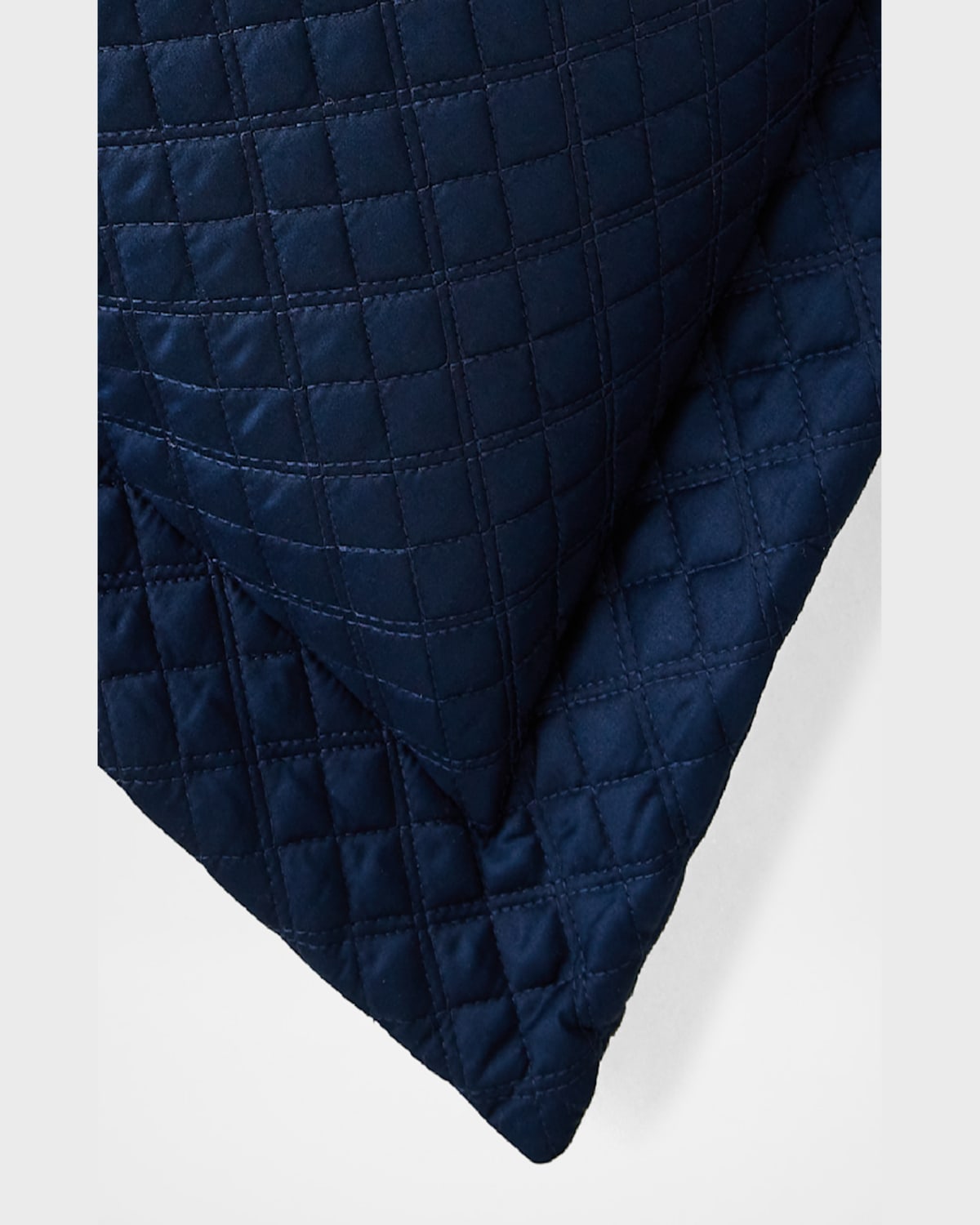 Polo Ralph Lauren Quilted Sateen Argyle King Sham In Gray