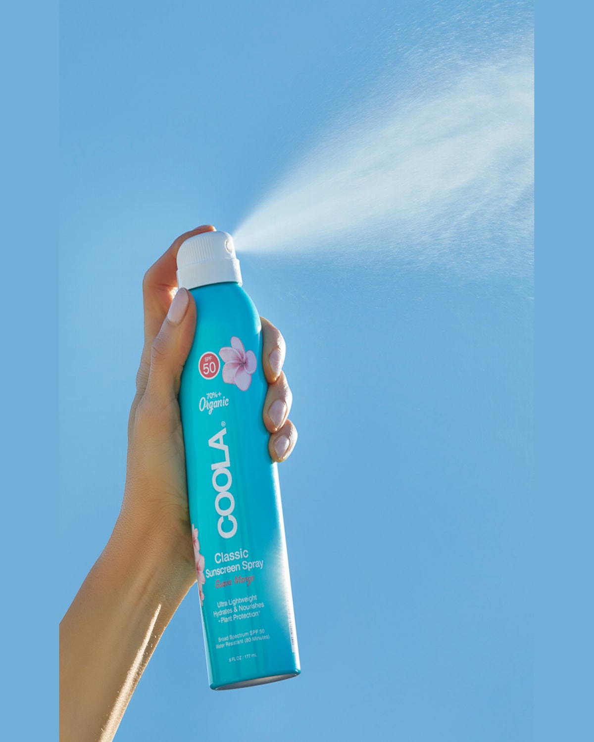 Coola Classic Body Organic Sunscreen Spray Spf 50 - Guava Mango 6 Oz.