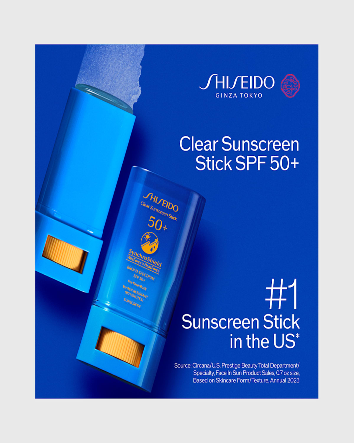 Shiseido Clear Sunscreen Stick Spf 50 0.7 oz / 20 G