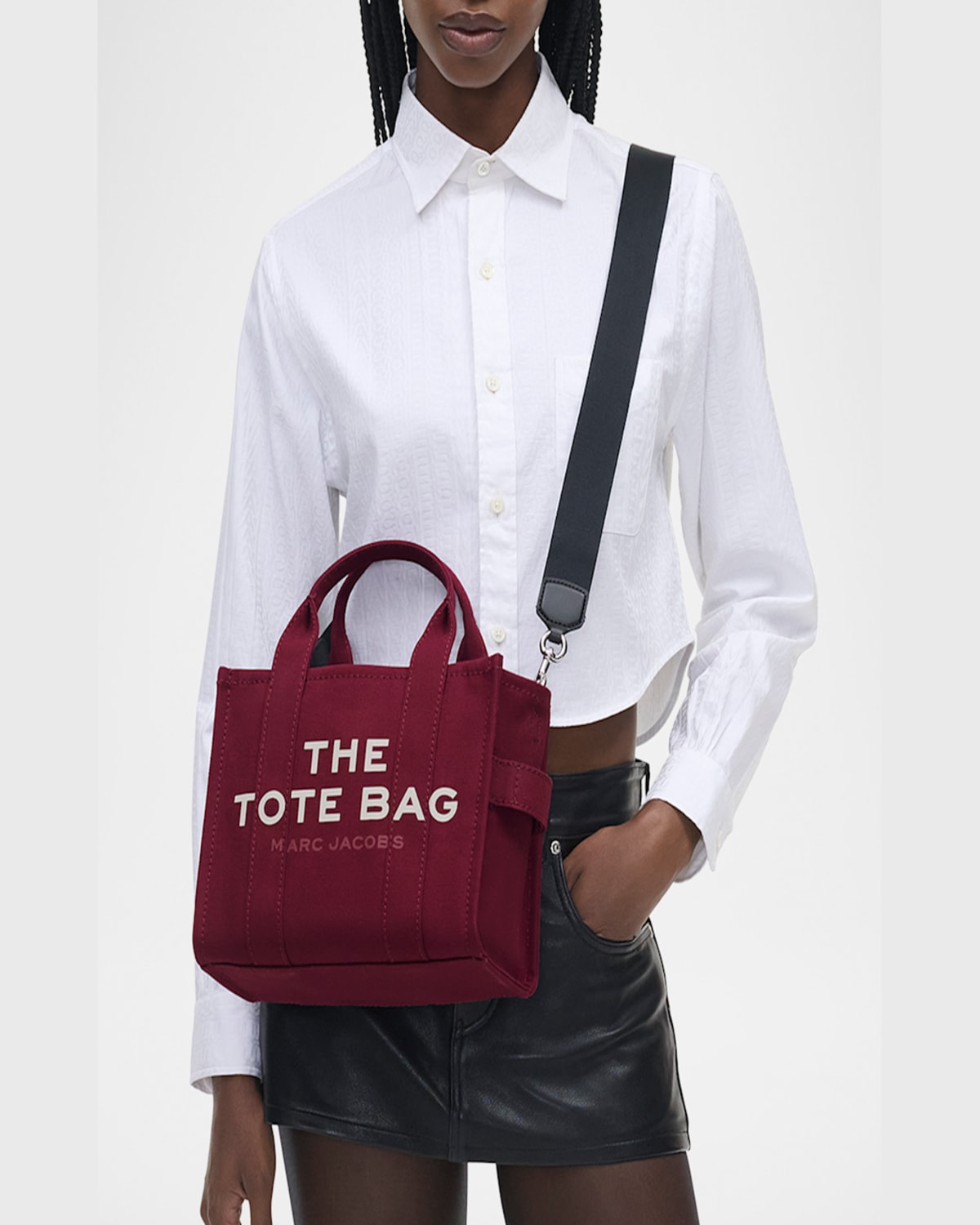 Marc Jacobs The Small Canvas Tote Bag In Oxblood