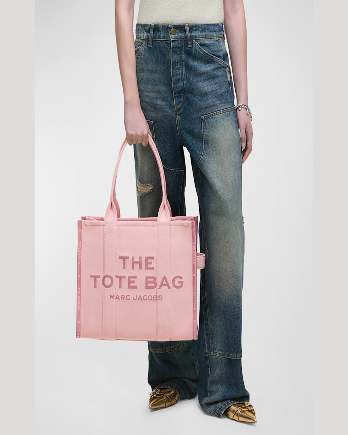 Marc Jacobs The Jacquard Large Tote Bag In Rose