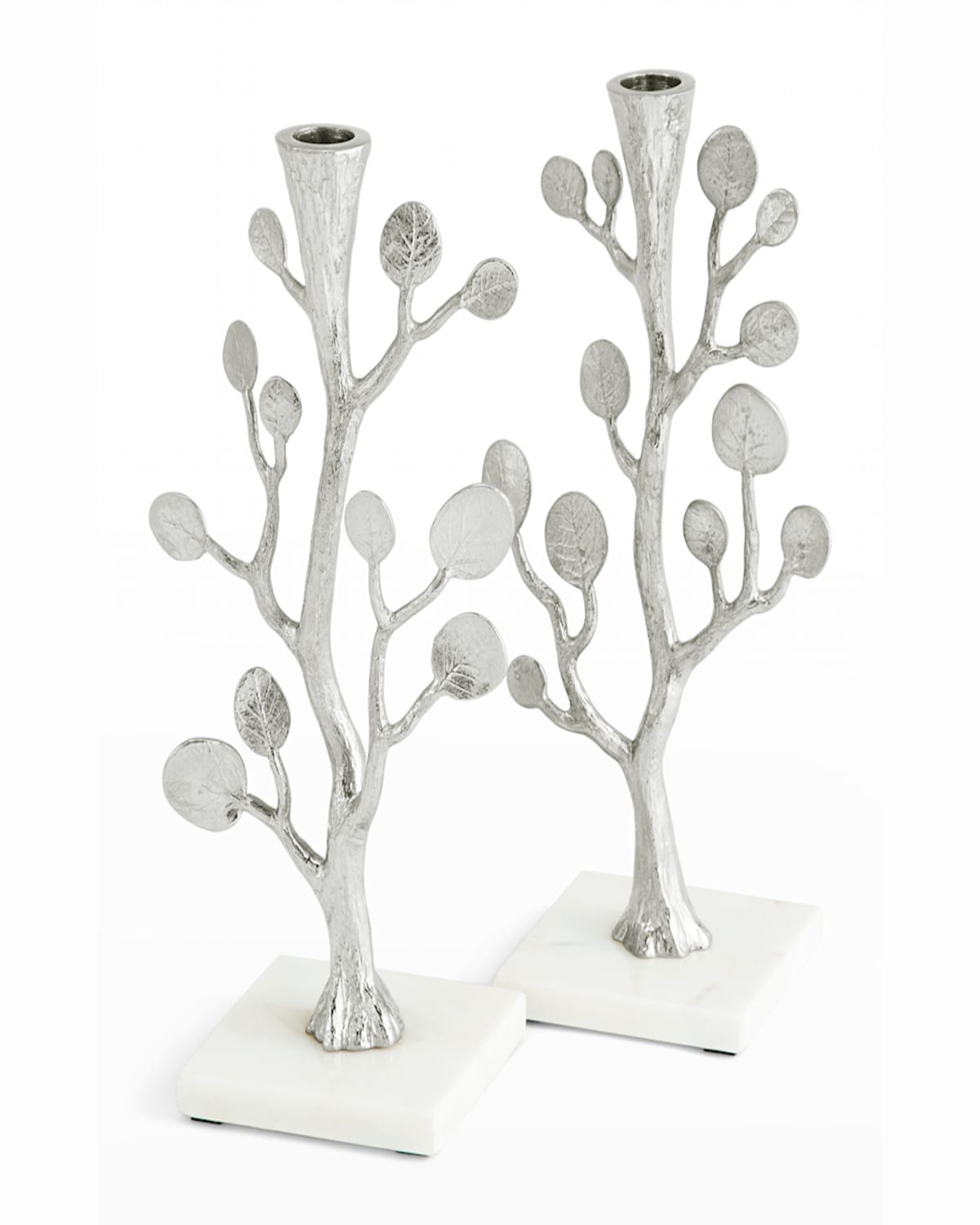 Michael Aram Botanical Leaf Candleholders, Set Of 2