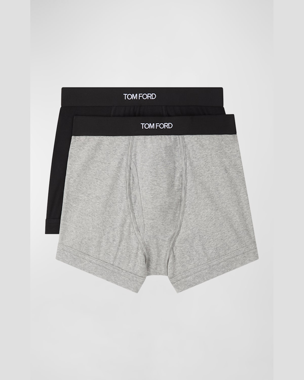 Tom Ford Logo-waistband Boxers (pack Of Two) In White/artic Blue
