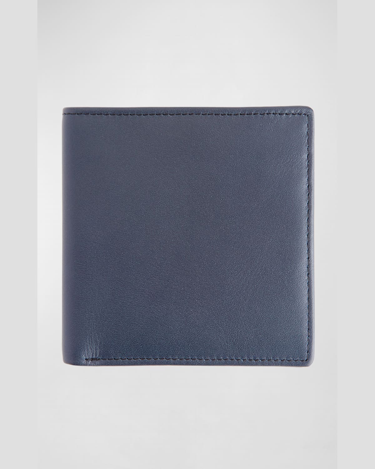 Royce New York Rfid Blocking Bifold Wallet In Navy Blue And Orange