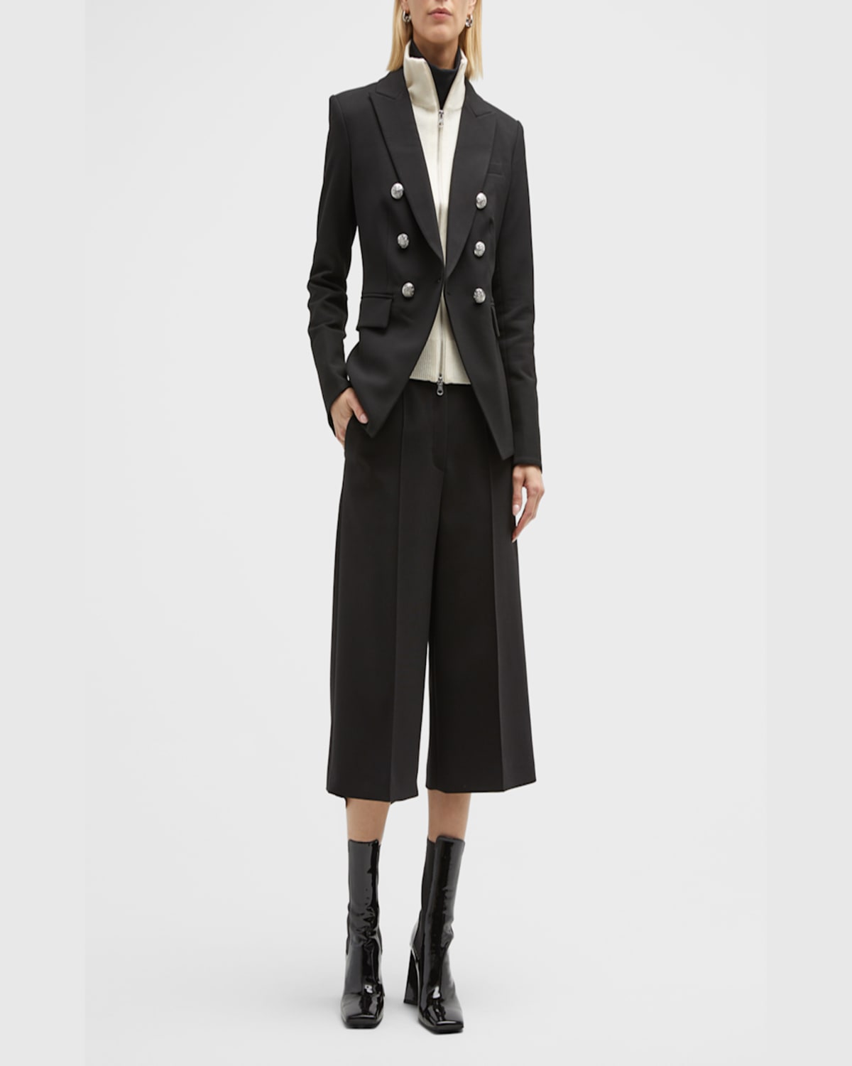 Shop Veronica Beard Uptown Cashmere Dickey In Ivory