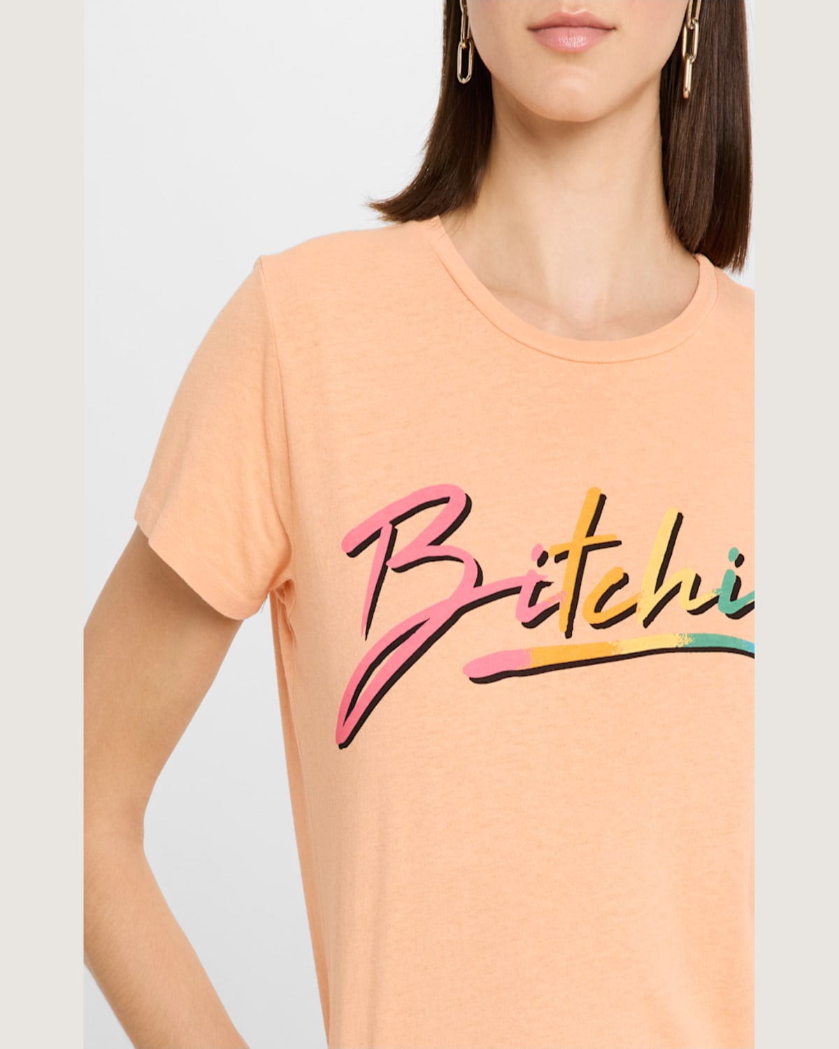 MOTHER THE LIL' GOODIE GOODIE CROPPED TEE 