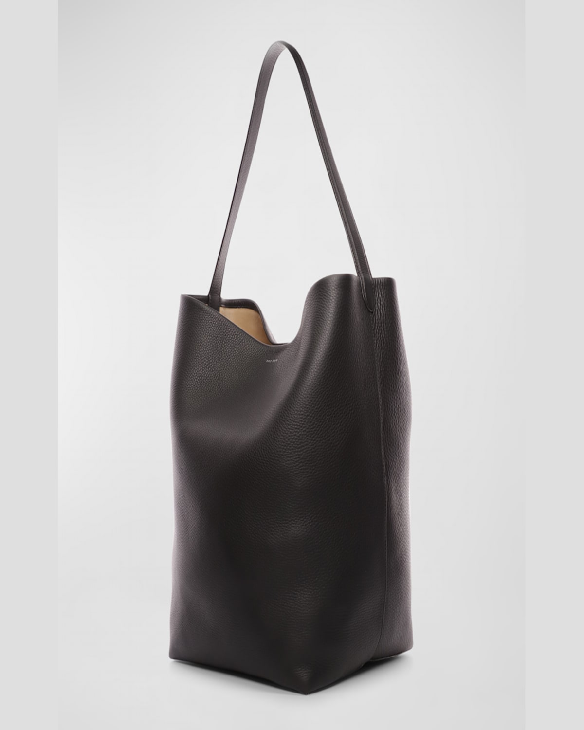 Shop The Row N/s Park Tote Large In Lux Grained Calfksin In Dark Taupe