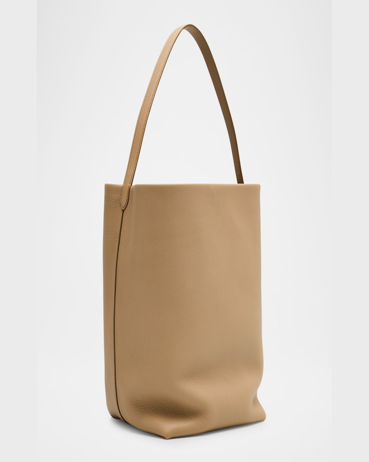 Shop The Row N/s Park Tote Large In Lux Grained Calfksin In Dark Taupe