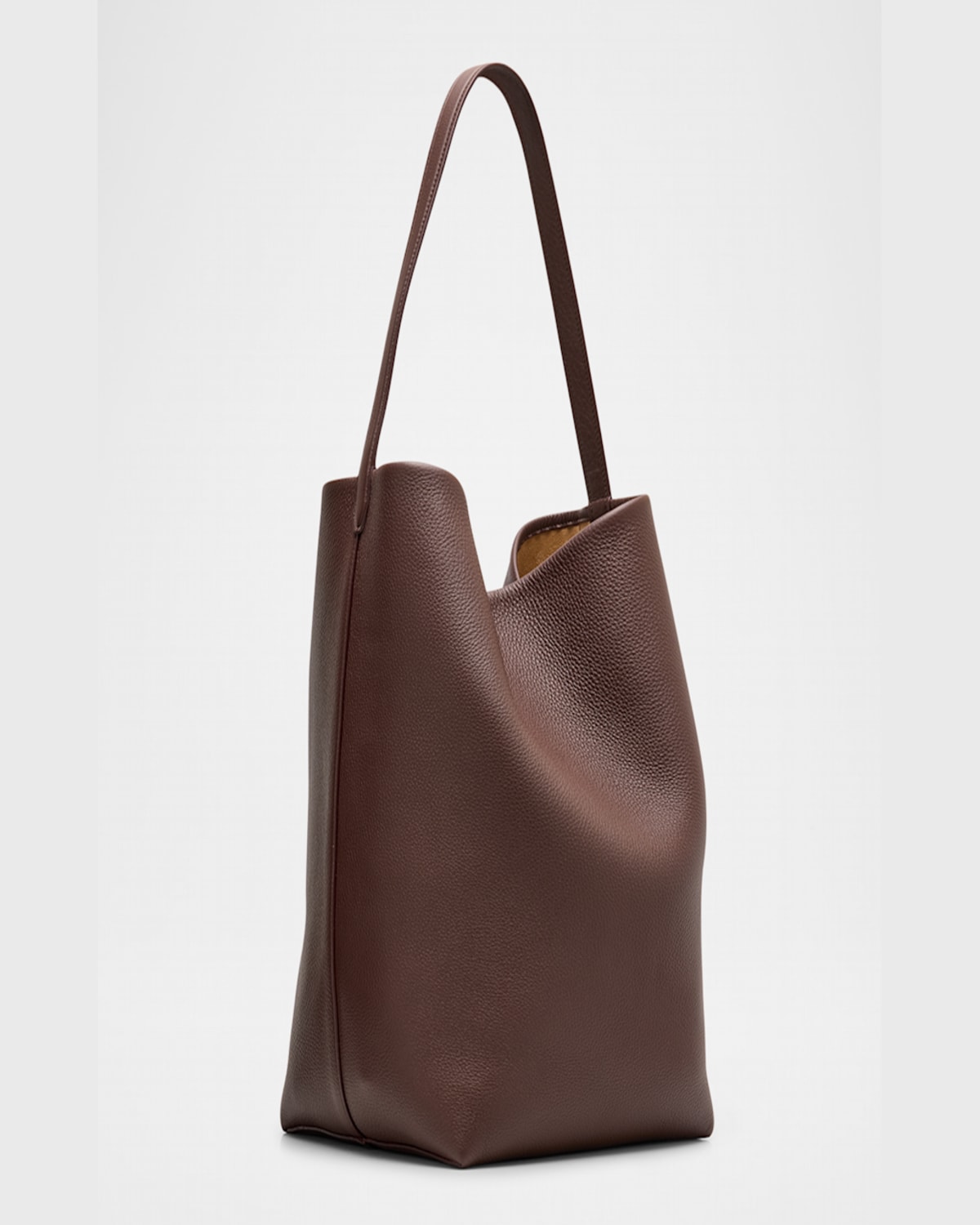 Shop The Row N/s Park Tote Large In Lux Grained Calfksin In Dark Taupe