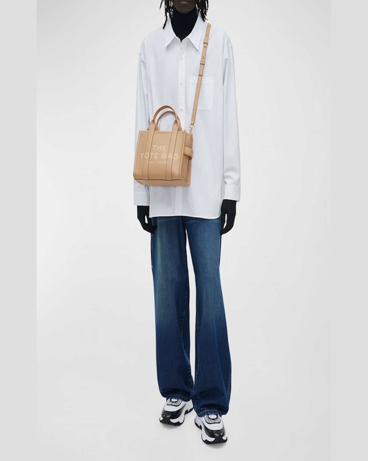 Marc Jacobs The Small Leather Tote Bag In Bow Pink