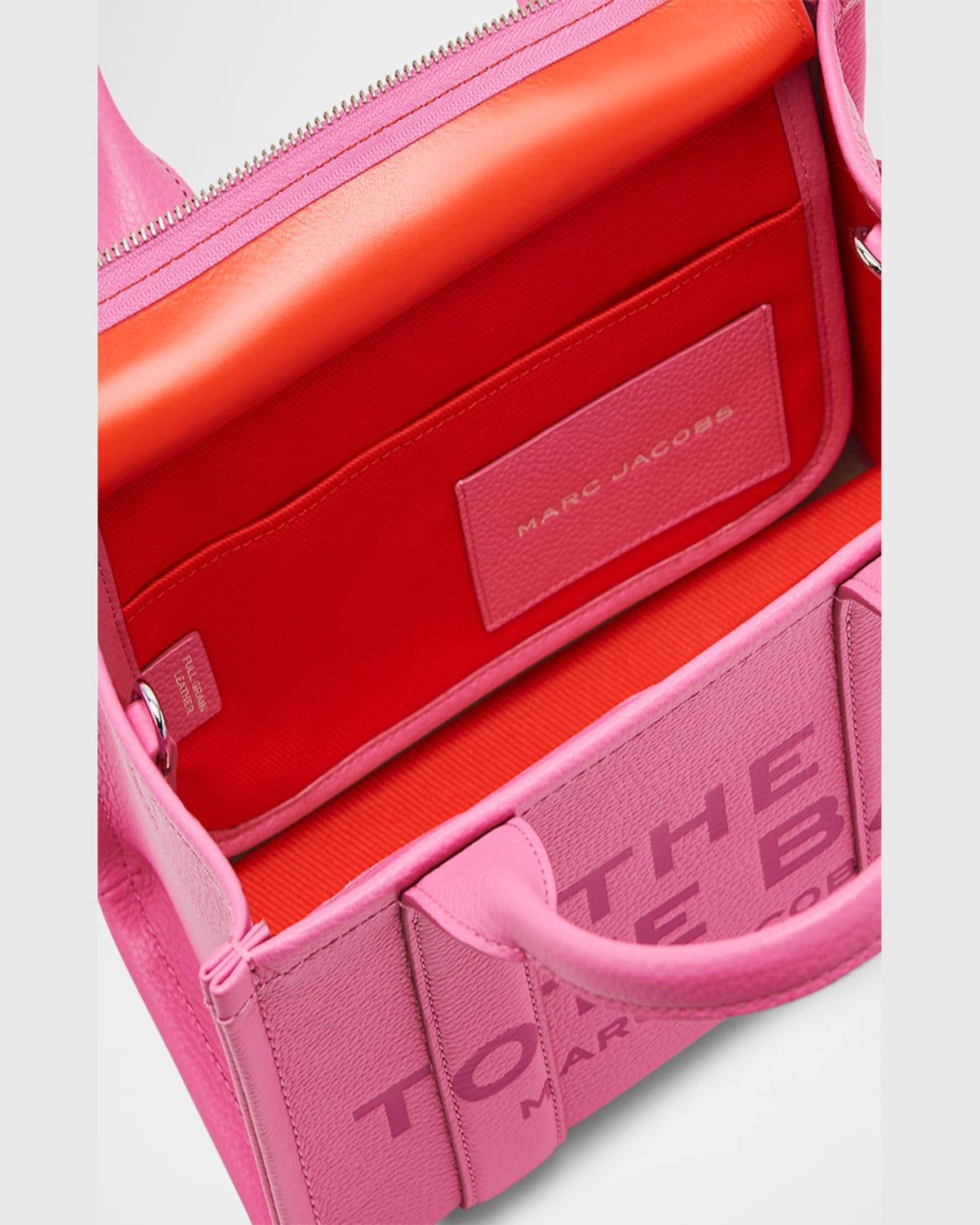 Marc Jacobs The Small Leather Tote Bag In Bow Pink