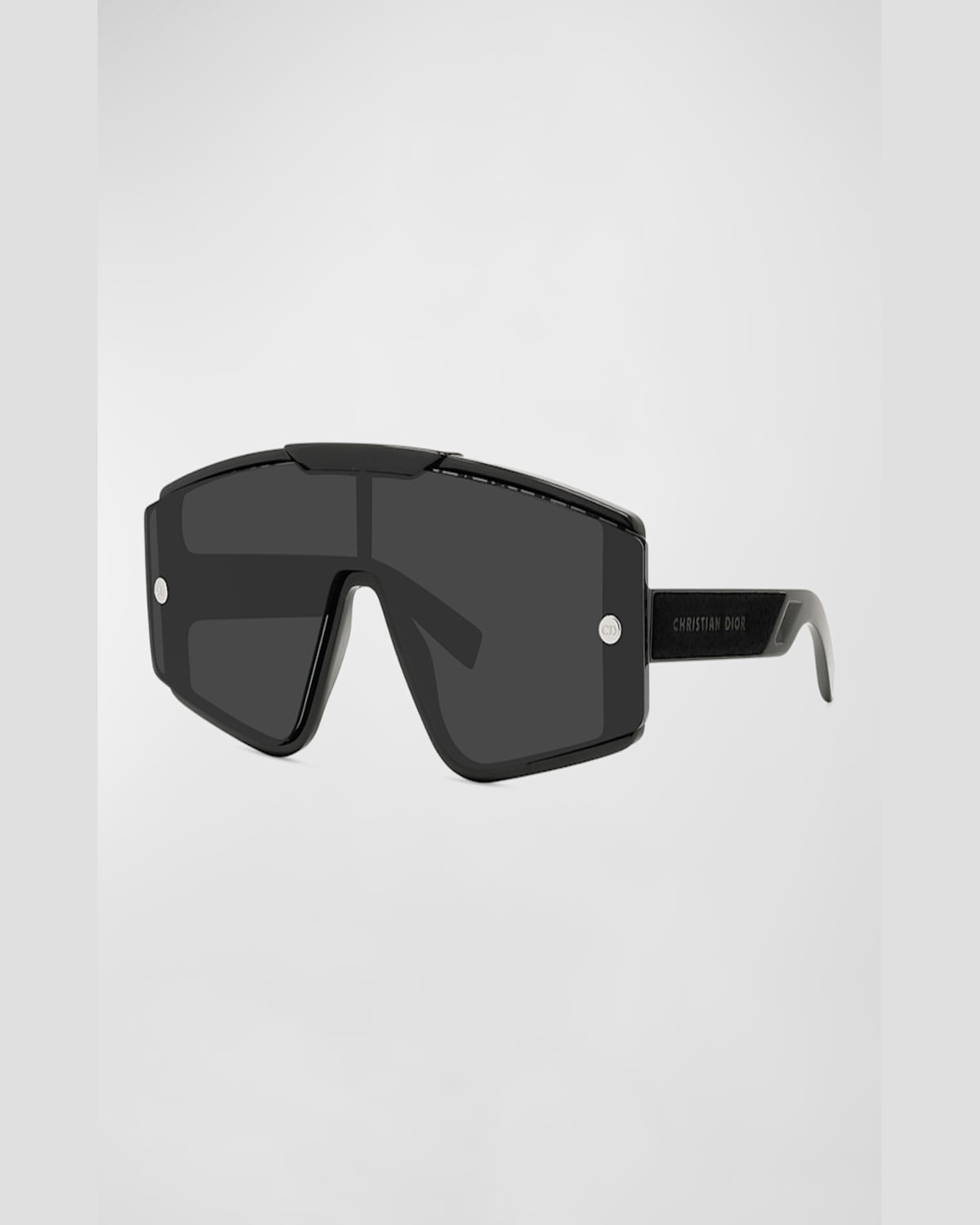 Dior Xtrem Mask Sunglasses With Interchangeable Lenses, 150mm In Black/smoke