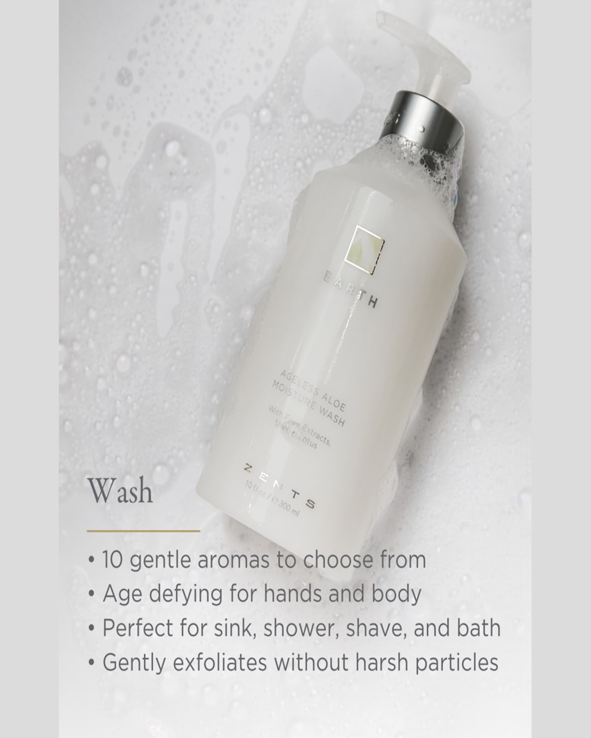 ZENTS 10 OZ. ORE AGELESS ALOE MOISTURE WASH PROD241140612