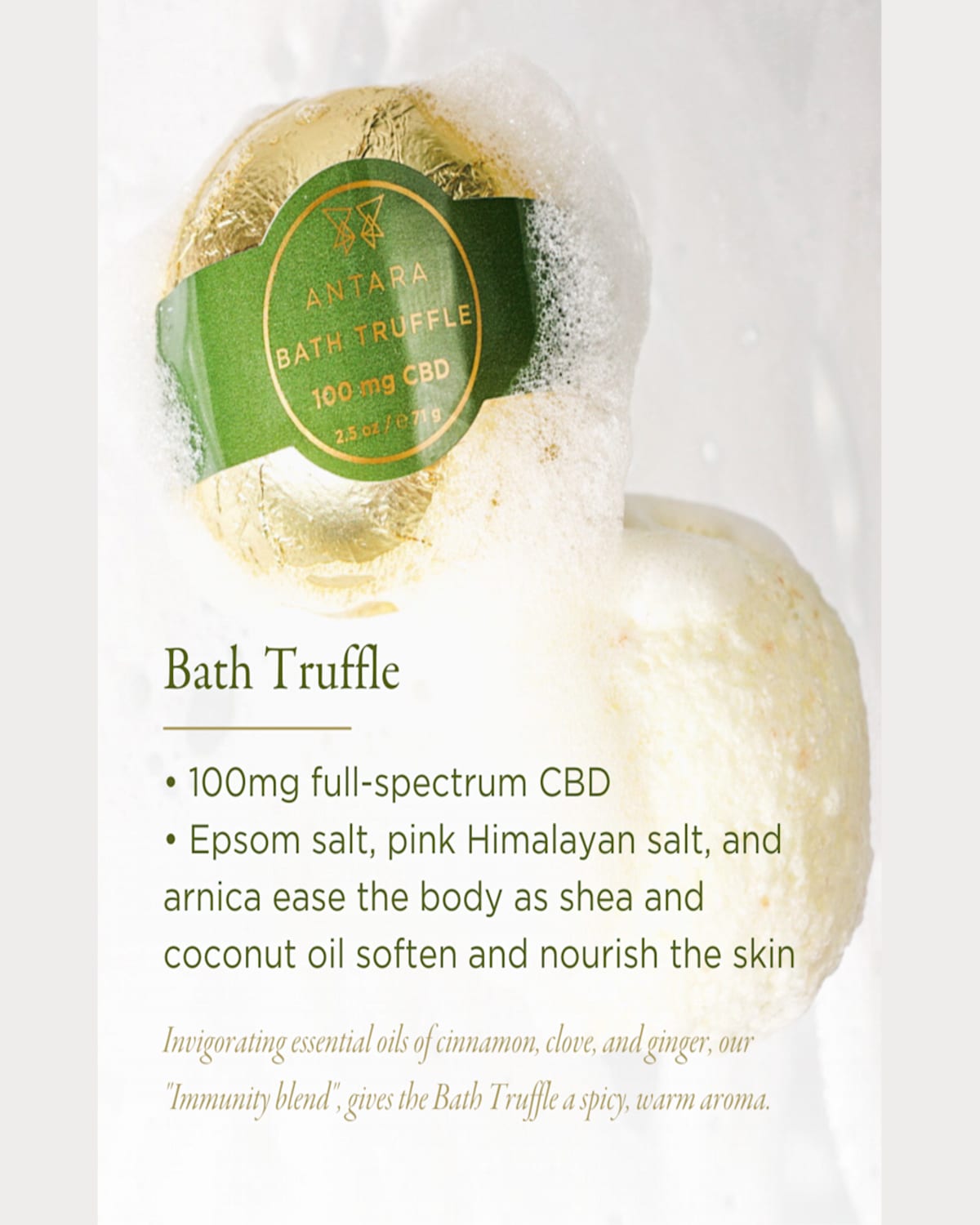 Zents 2.5 Oz. Antara Bath Truffle With 100 Mg Cbd