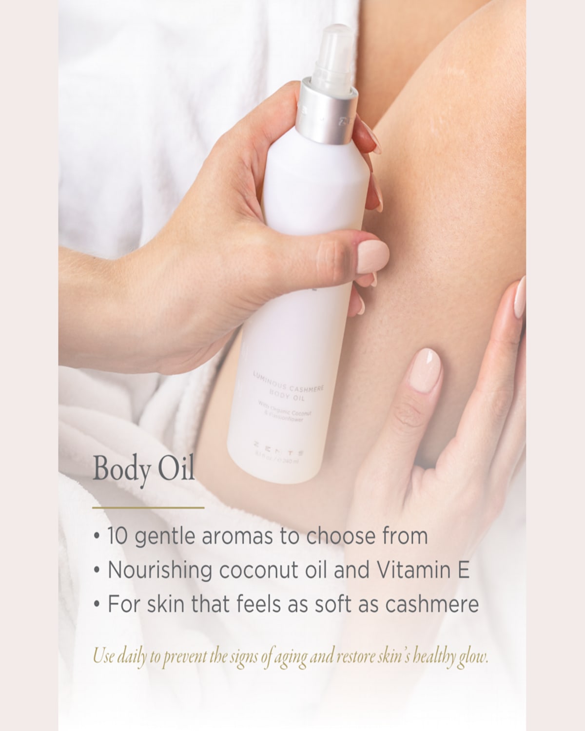 Zents 8.1 Oz. Oolong Luminous Cashmere Body Oil